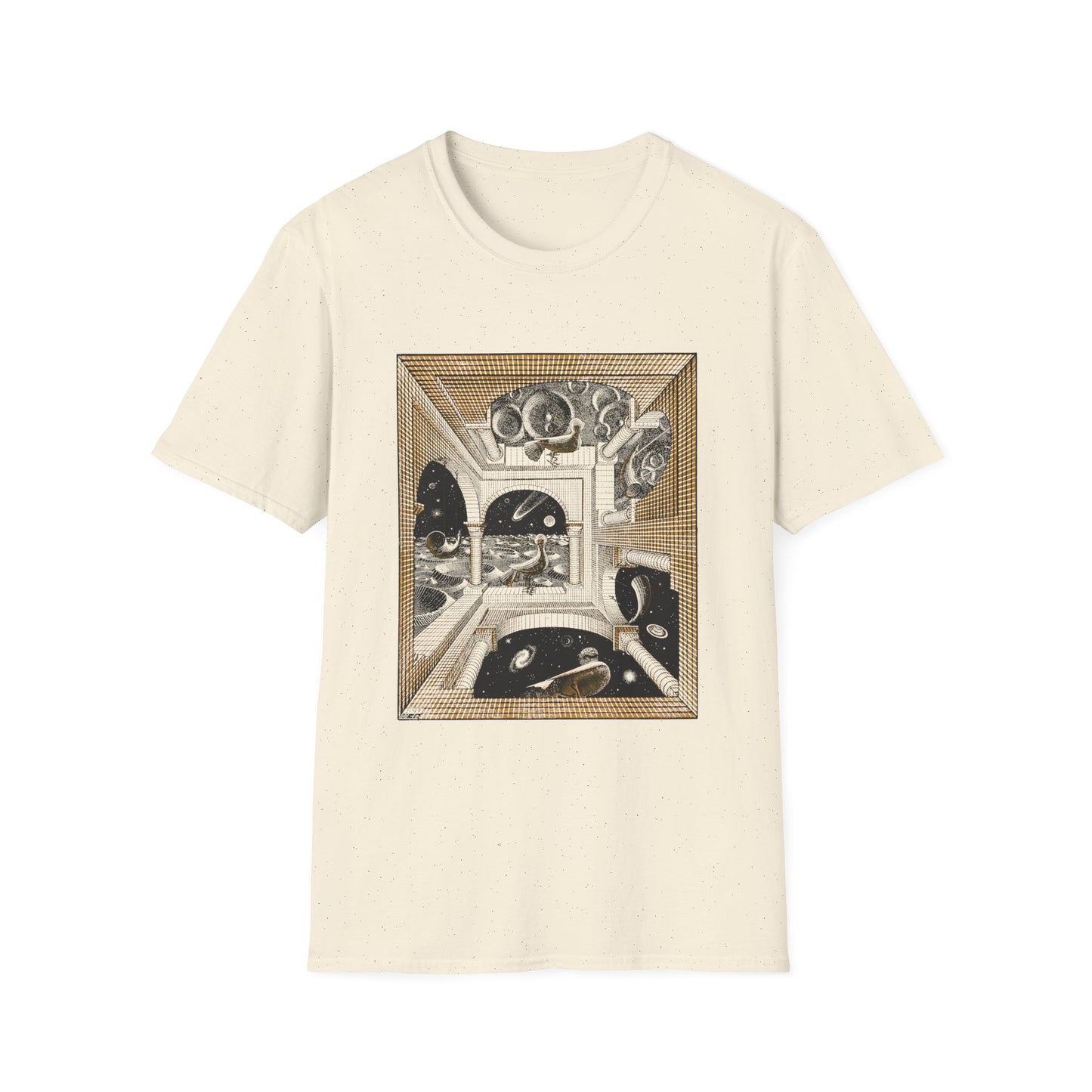 1947 m.c escher another world tshirt