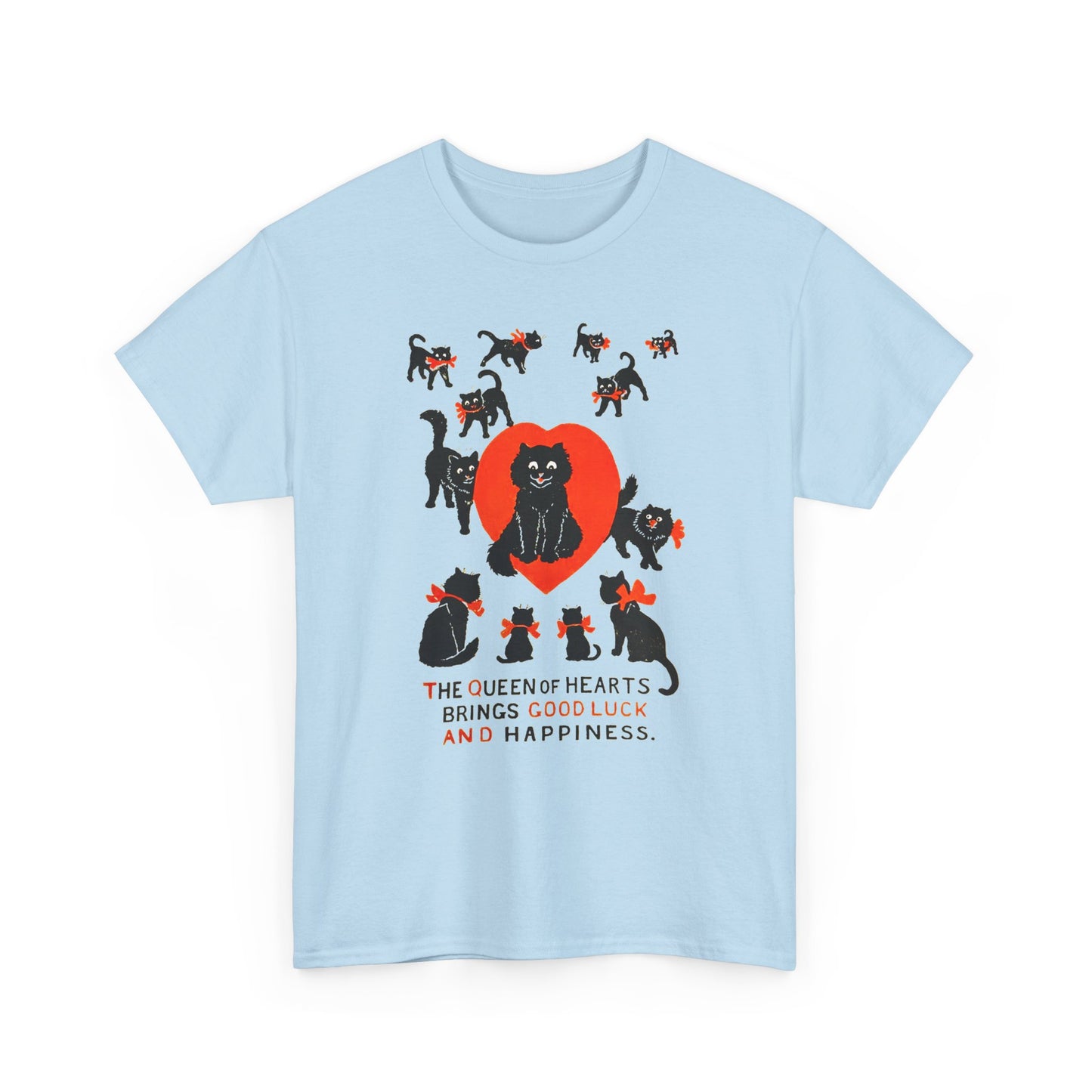 louis wain cat painting the queen of hearts bring good luck and happiness tshirt