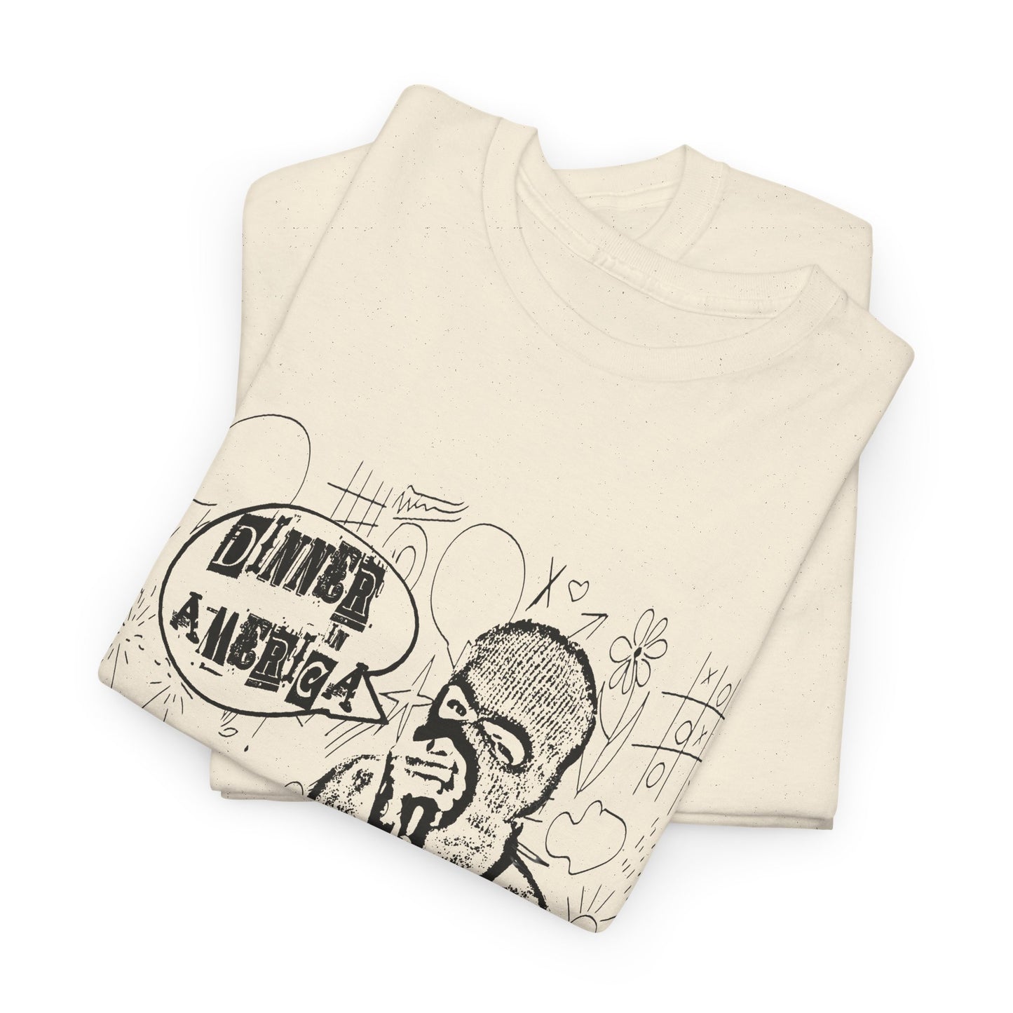 dinner in america john q psyops doodle art fan art tshirt