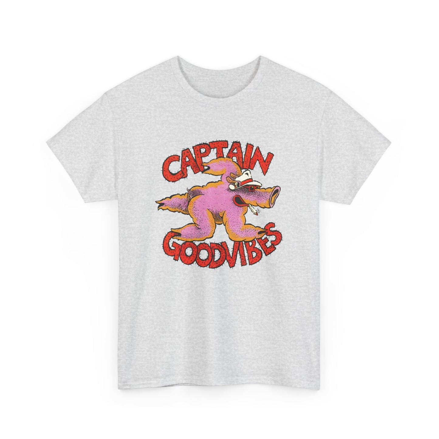 1970s australian surf counter culture illustration by tony edwards captain goodvibes reproduction tshirt