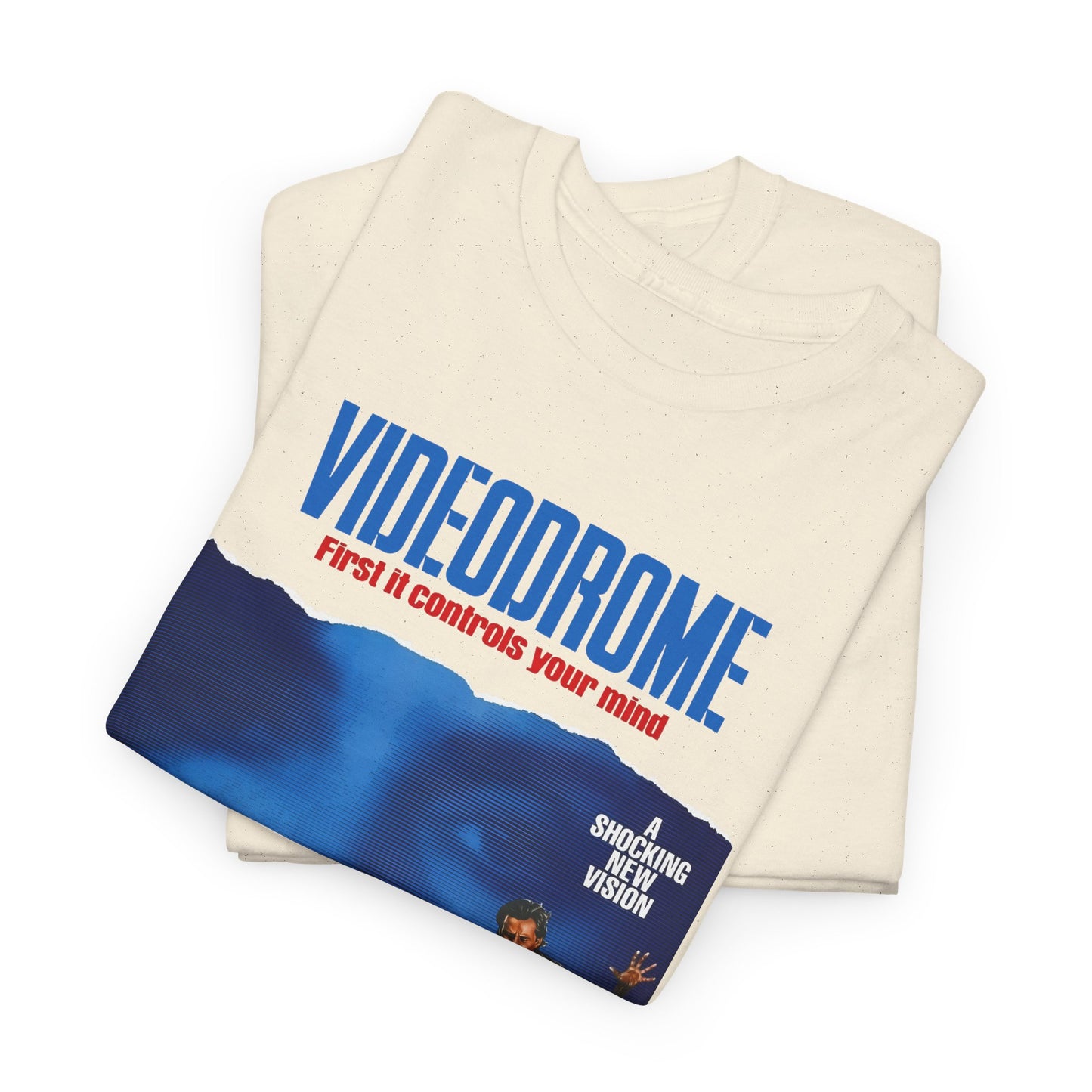 david cronenberg's videodrome 1983 alternate movie poster reproduction tshirt