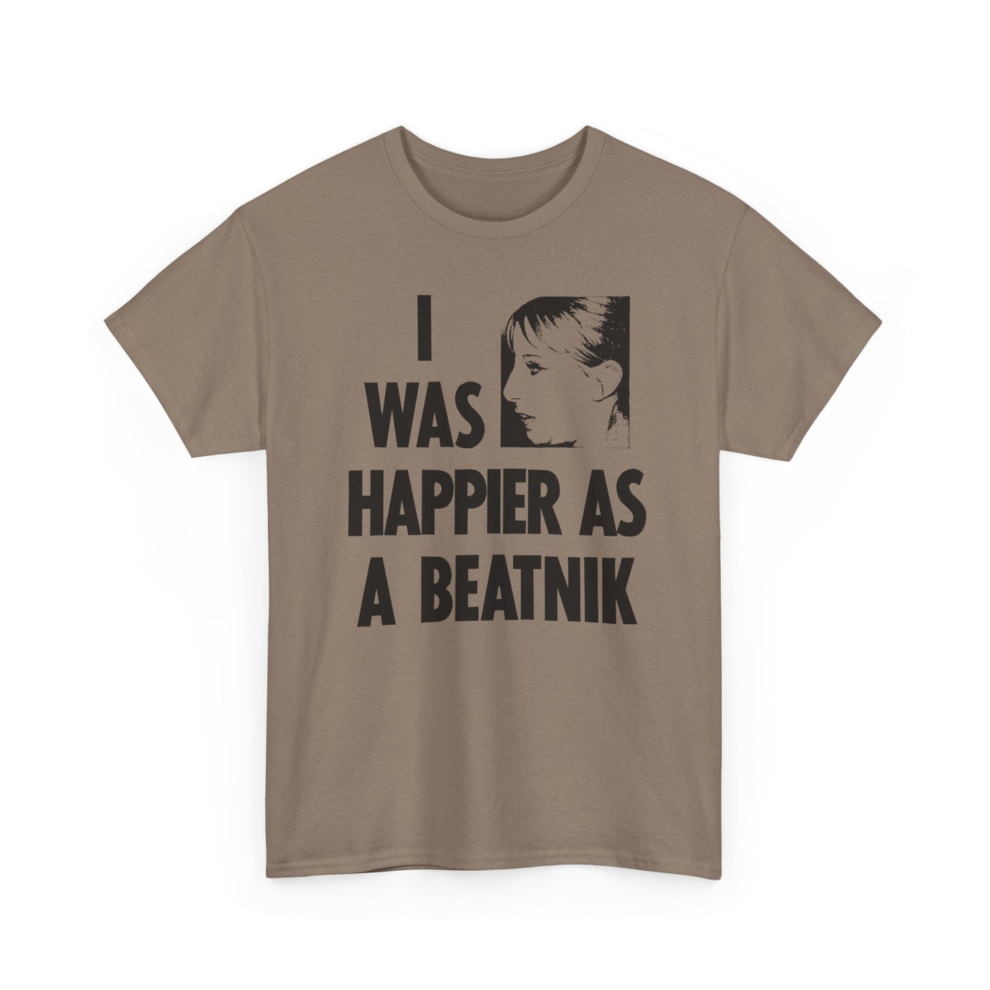 1965 national enquirer barbra streisand moans i was happier as a beatnik reproduction tshirt