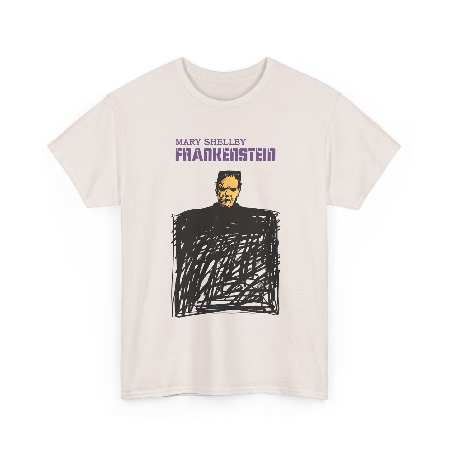 1970s italian book cover for mary shelley's 1818 gothic novel frankstein tshirt