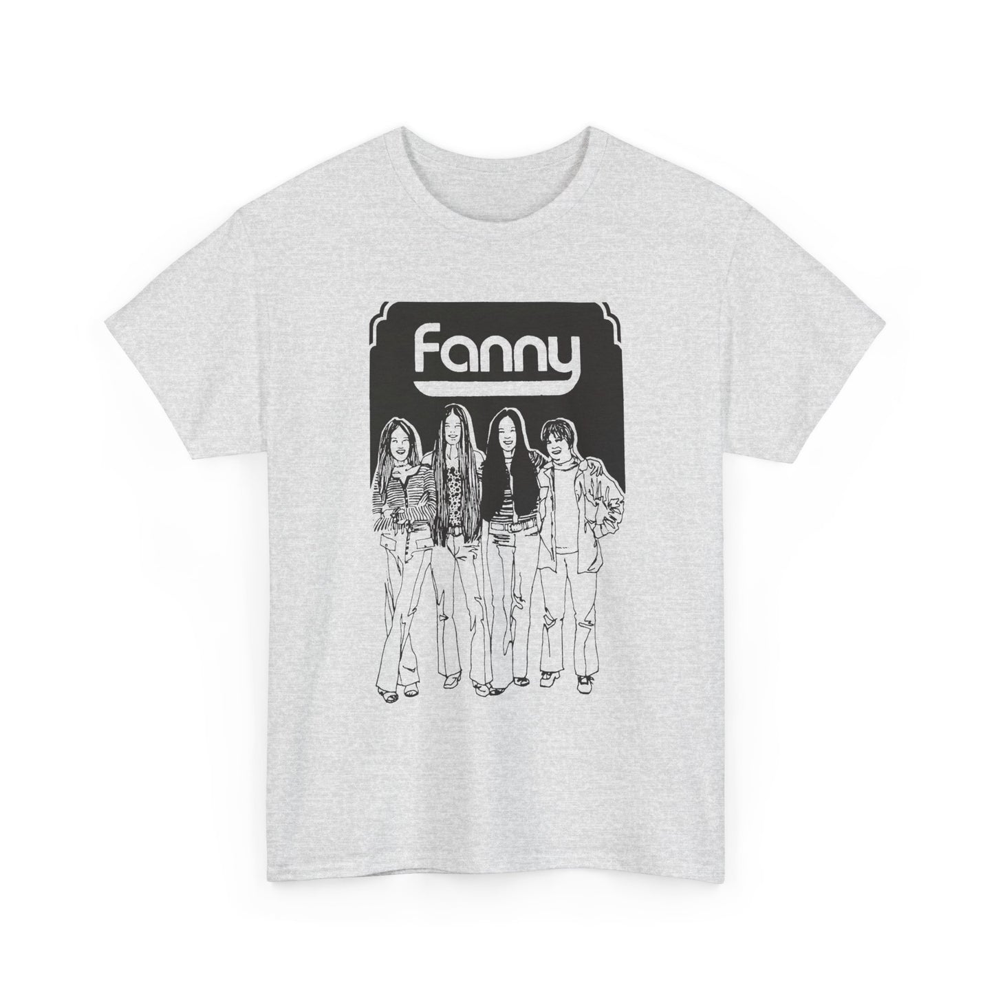 1970s rock n roll band fanny show poster tshirt