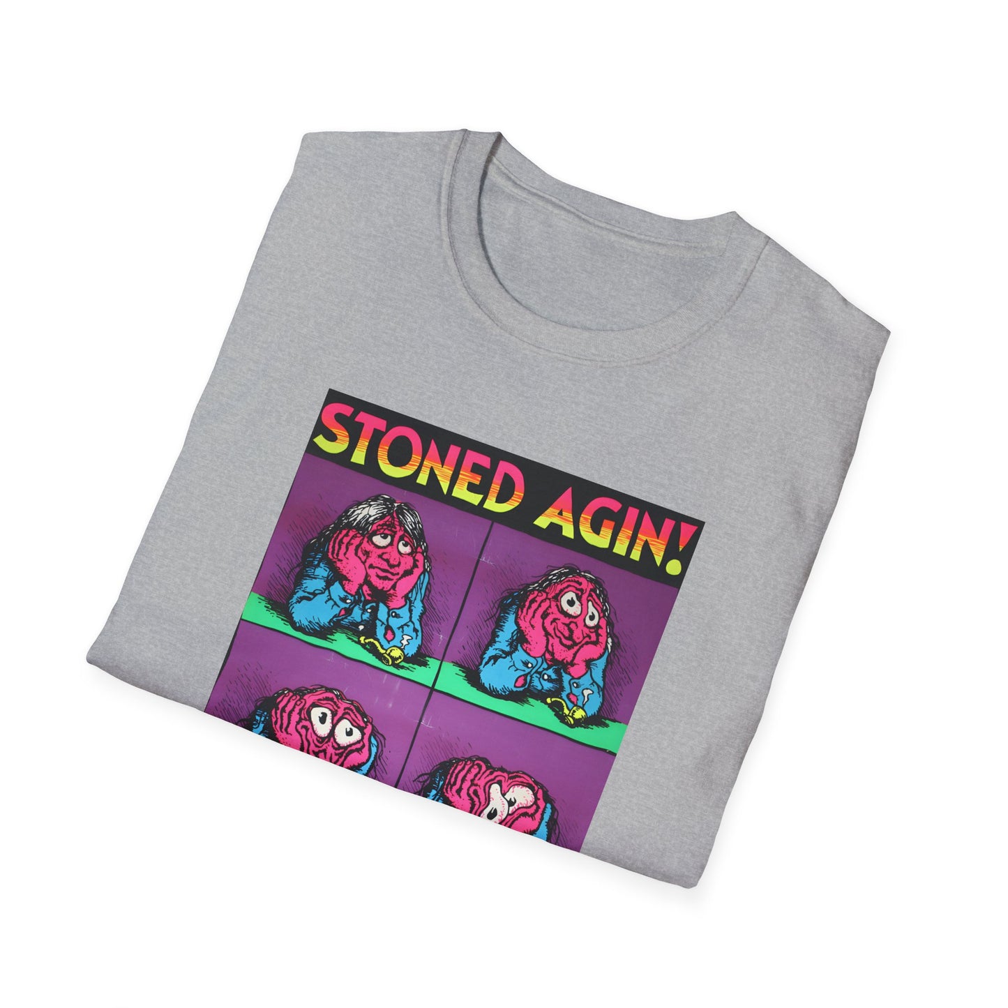stoned agin! r. crumb blacklight poster tshirt