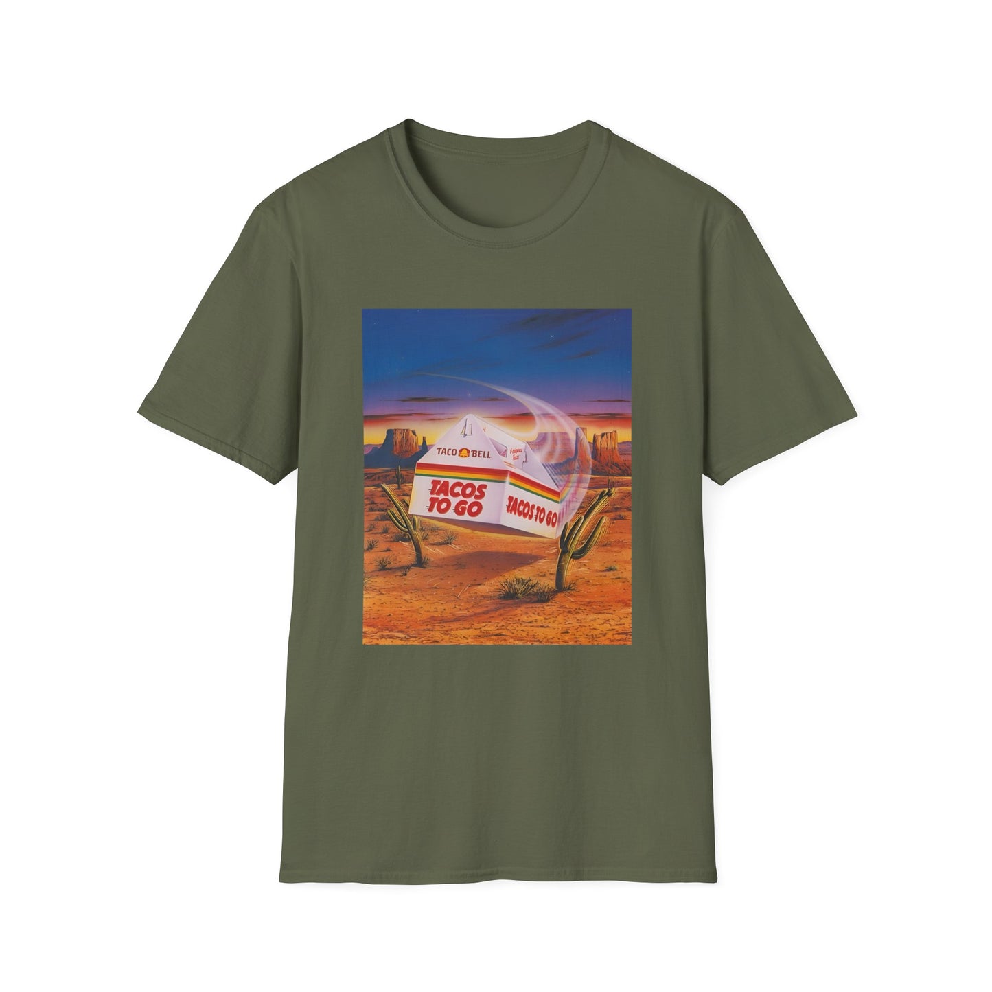 1980s retro taco bell advertisement tshirt