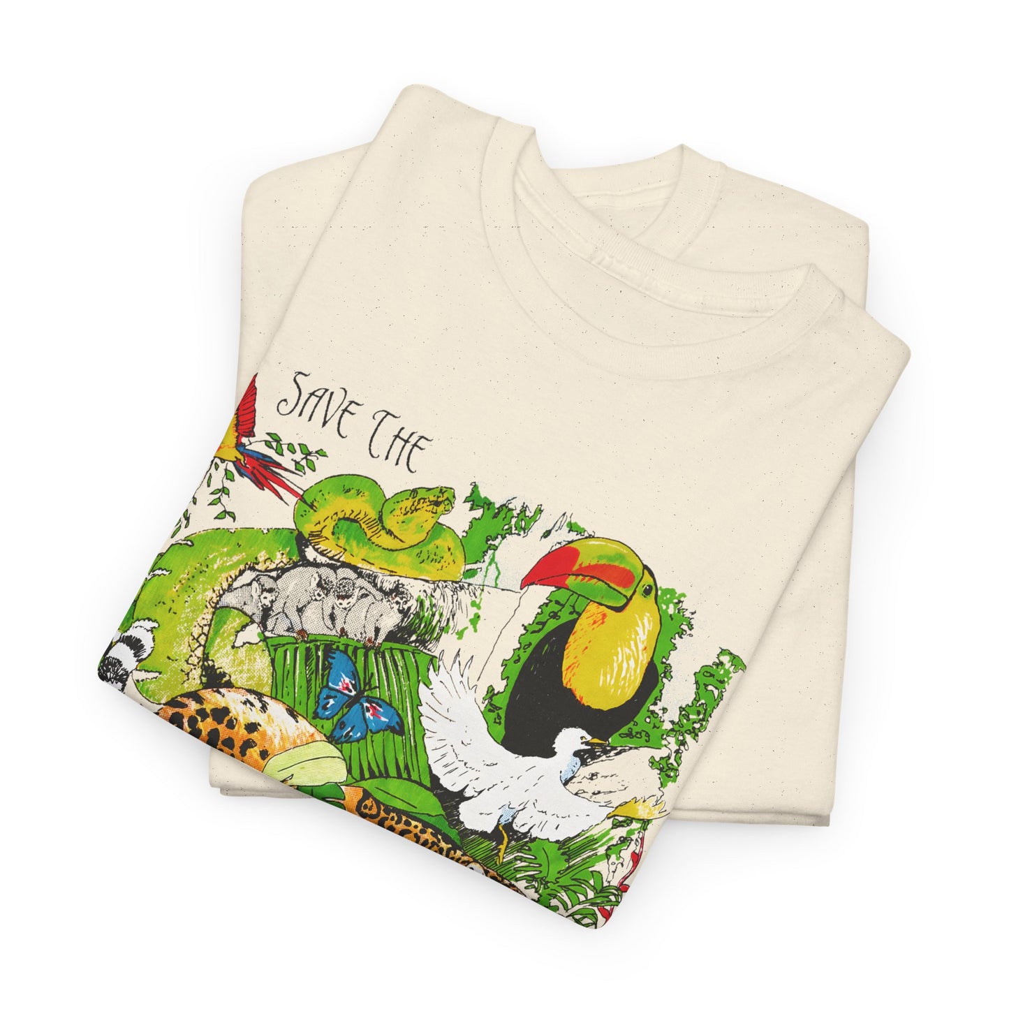 1993 vintage save the rainforest reproduction tshirt