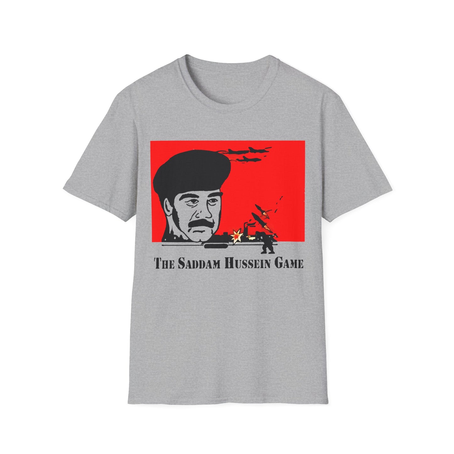 the sadam hussein game 1991 fan art tshirt