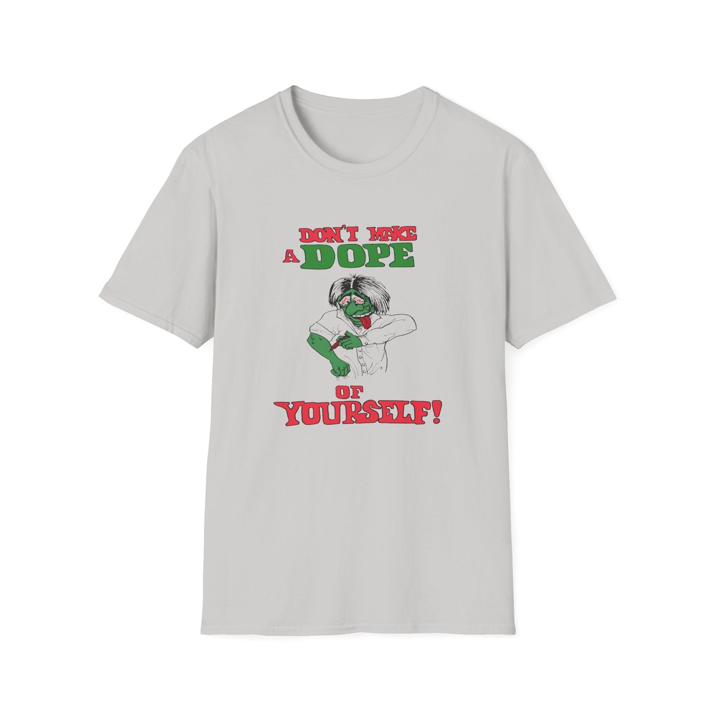 1960s anti drug poster don't make a dope of yourself by smartset smarteen s.o.s tshirt