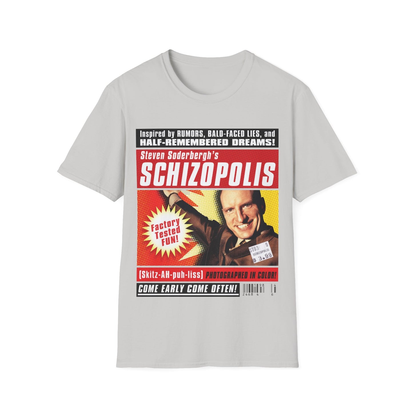 1996 steven soderbergh's schizopolis movie poster tshirt