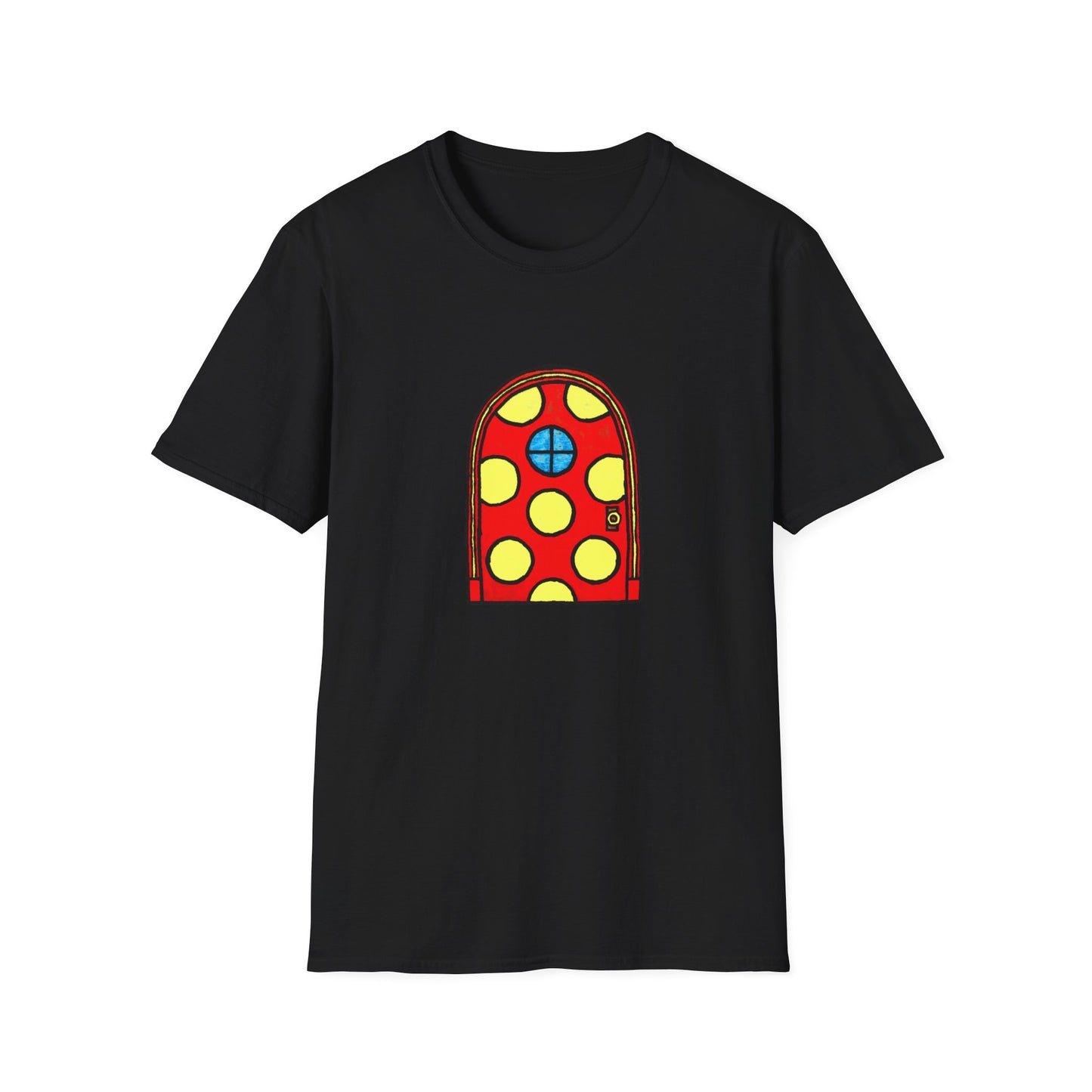 polka dot door original drawing tshirt