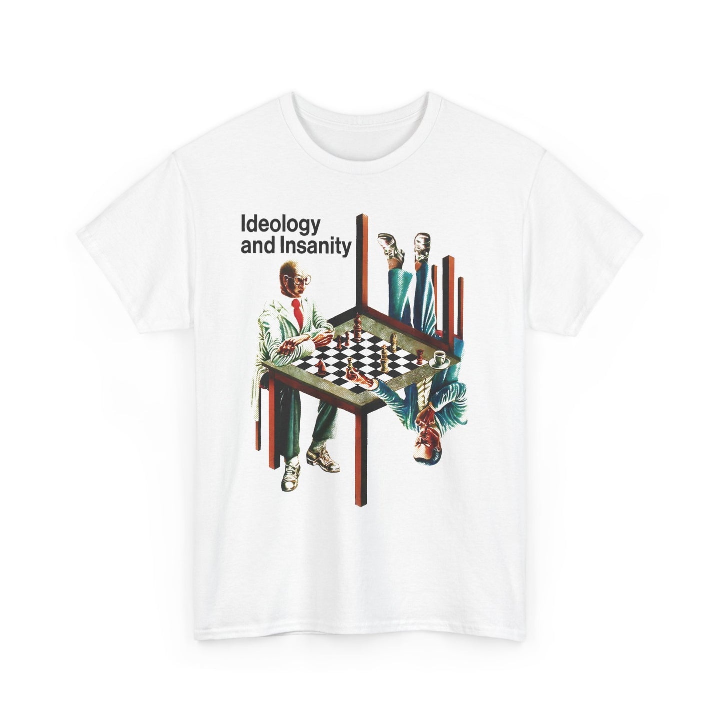 1974 ideology and insanity book cover tshirt