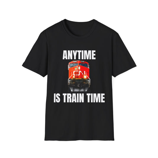 cn rail anytime is train time tshirt