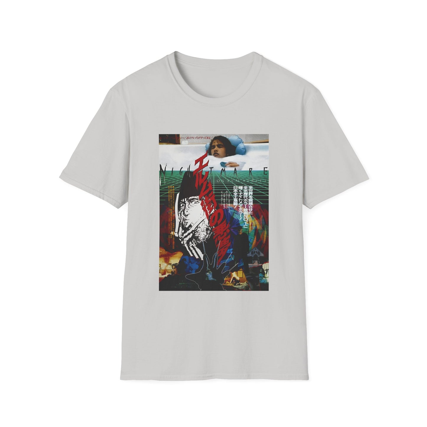 1986 japanese movie poster for nightmare on elm street 1984 tshirt