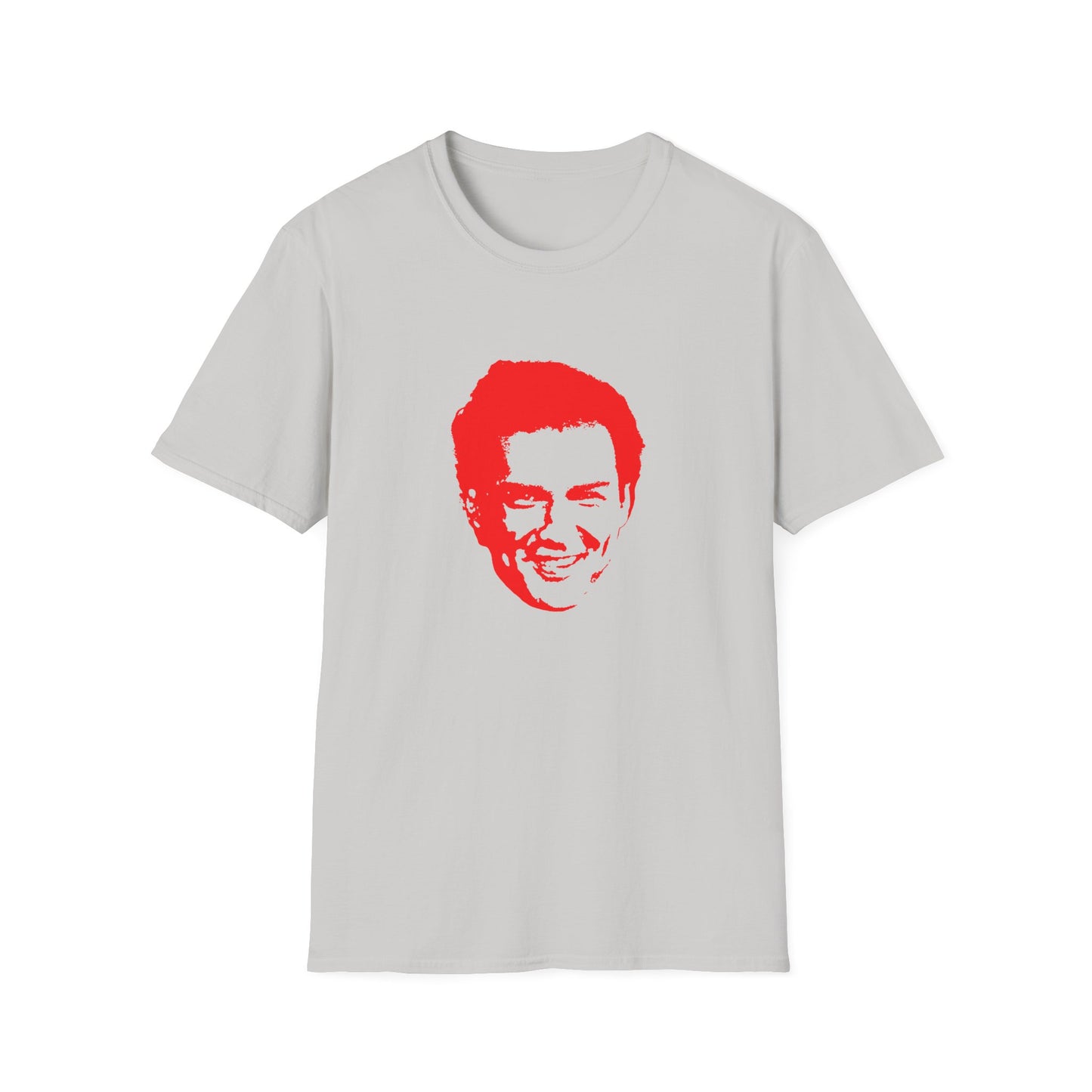 norm macdonald red stencil face tshirt