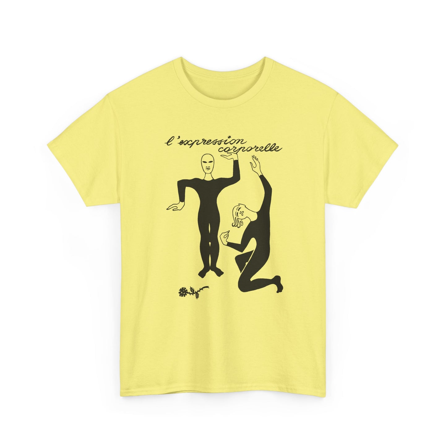 1968 french illustration of mimes from initiation au mime reproduction tshirt