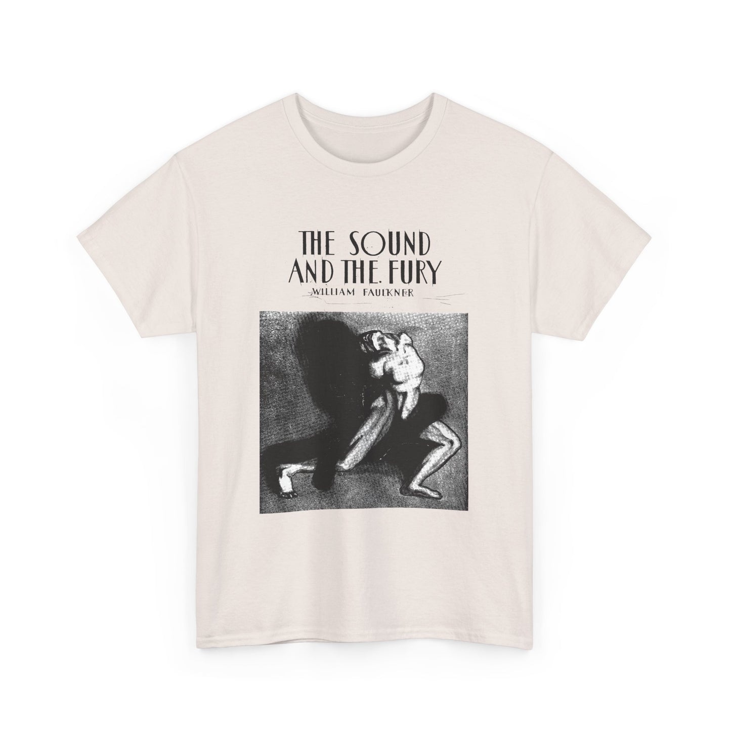 1929 the sound and the fury by william faulkner book cover edit tshirt