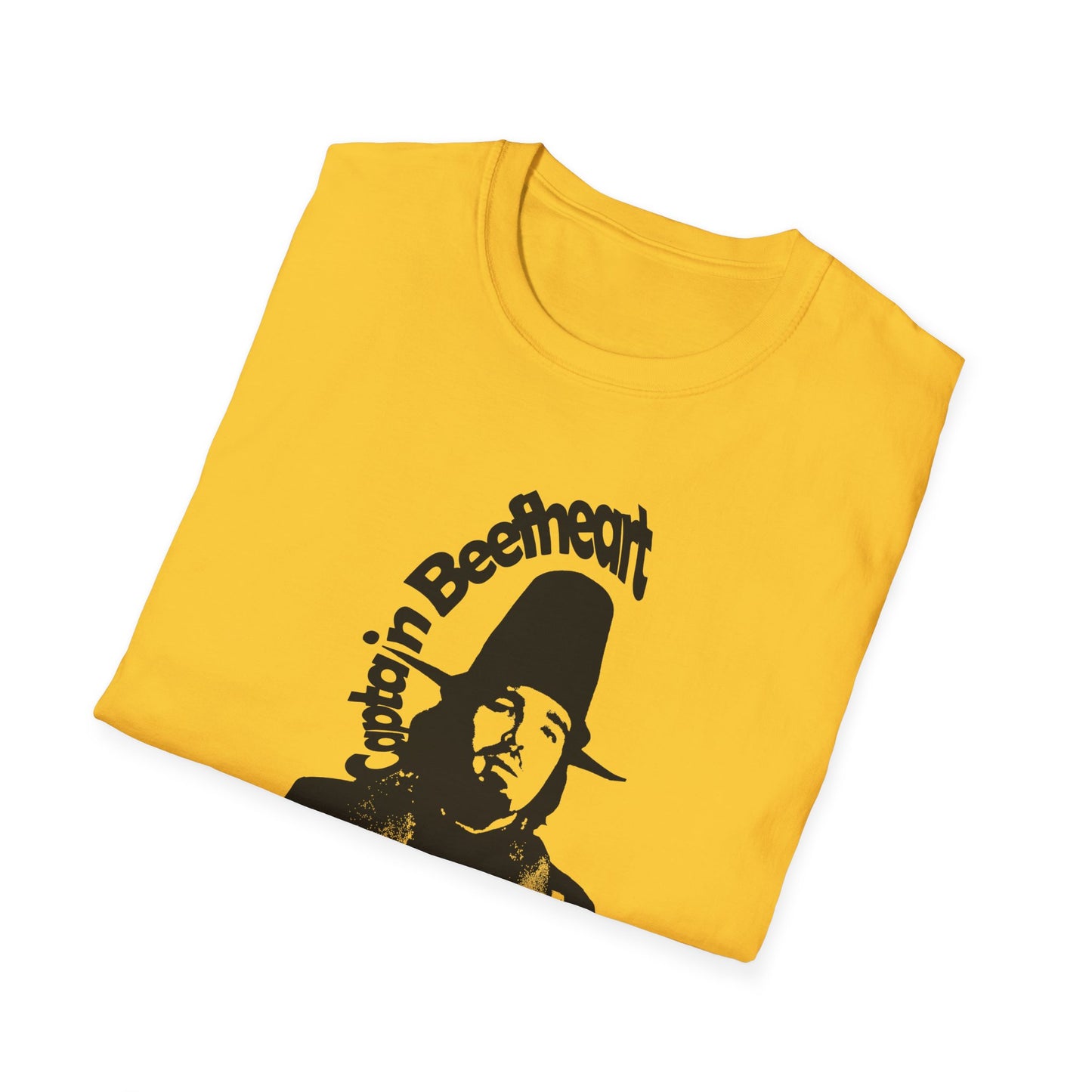 captain beefheart stencil in black tshirt