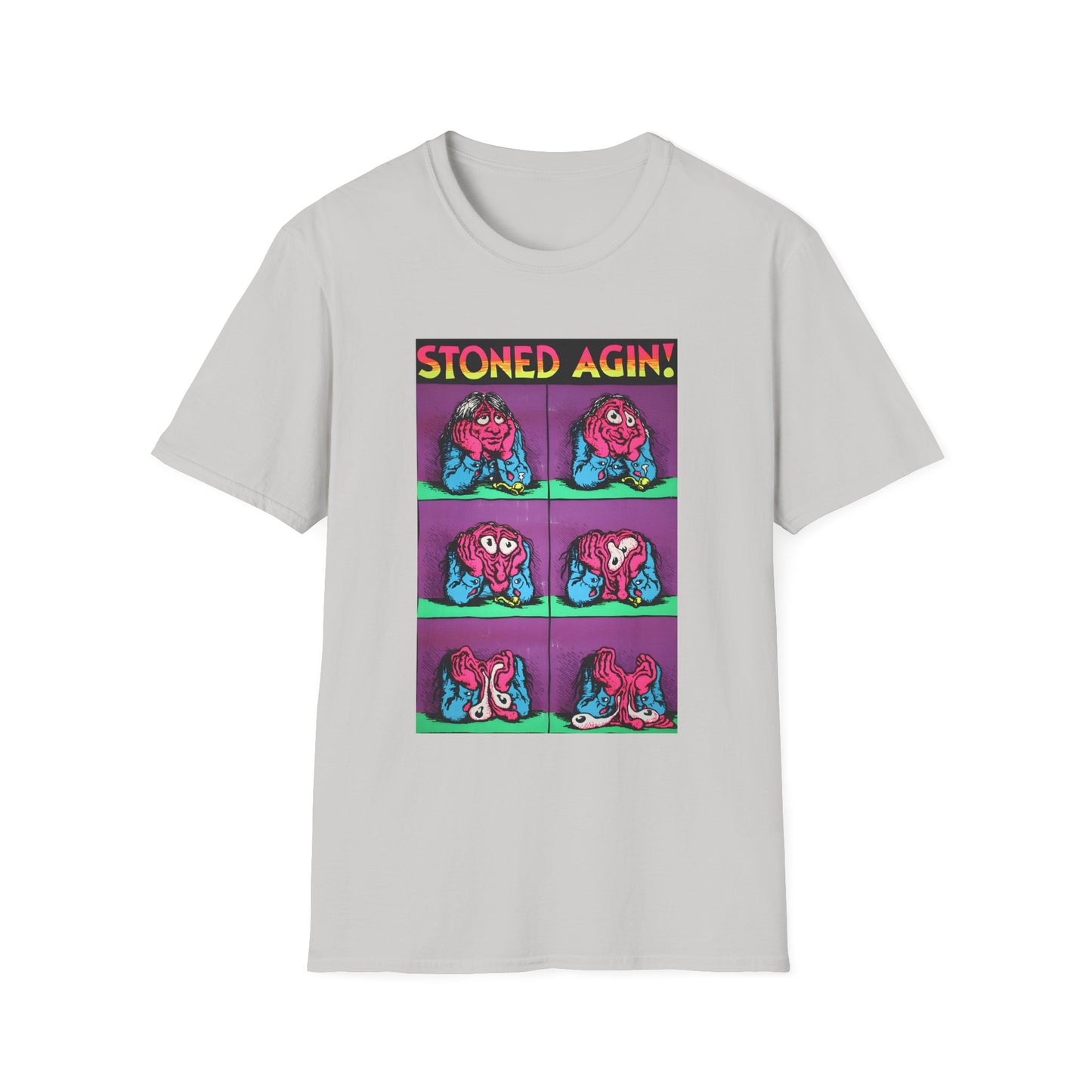 stoned agin! r. crumb blacklight poster tshirt