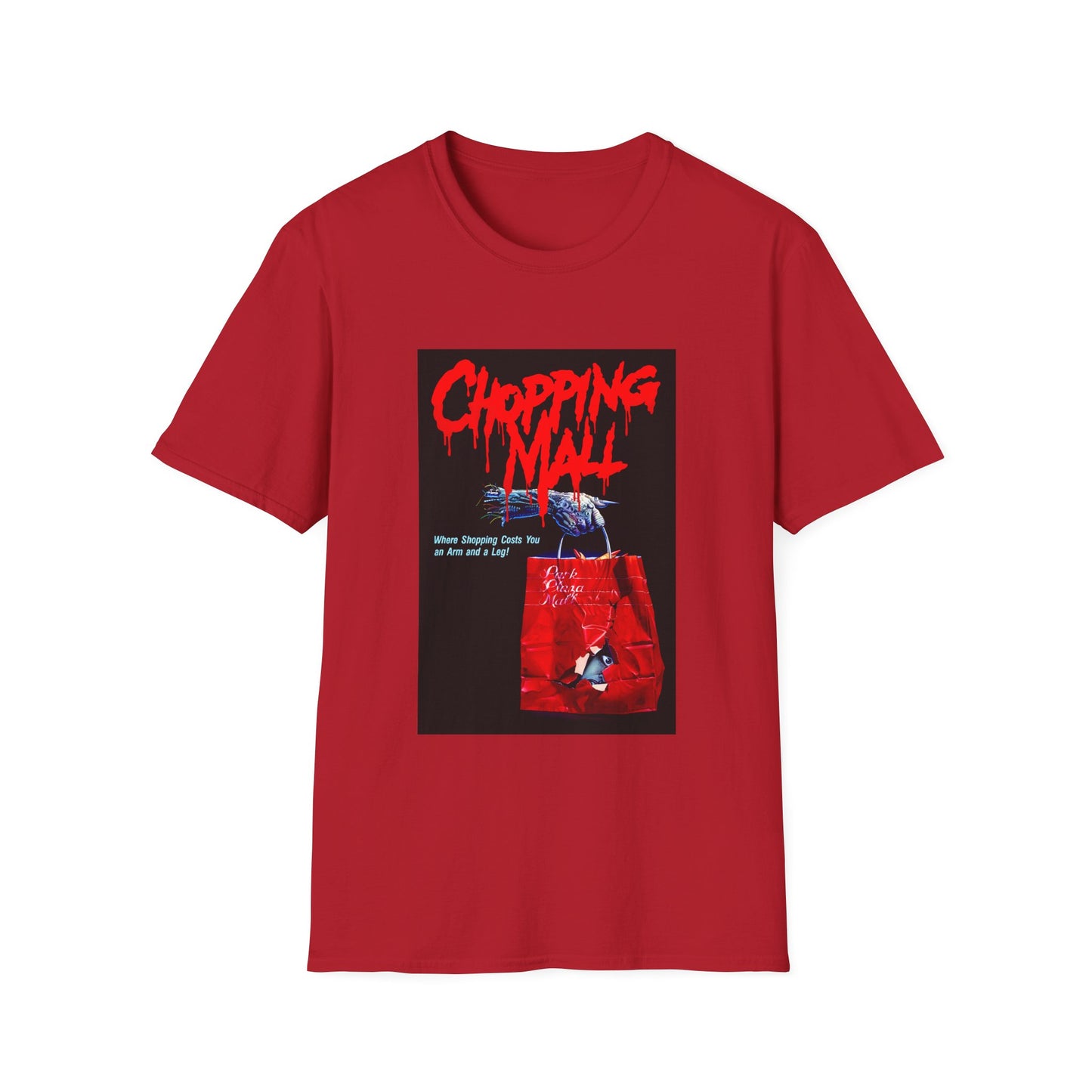chopping mall 1986 poster colored tshirt