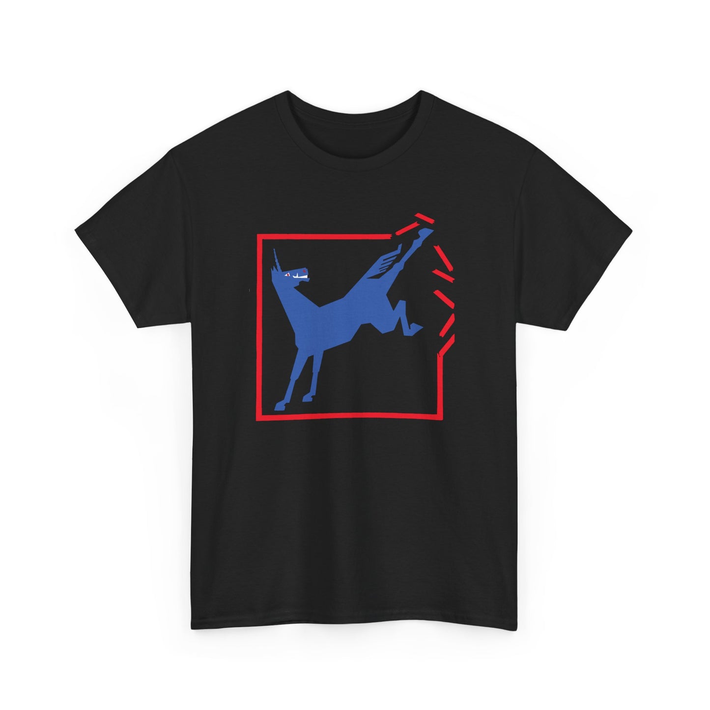 1924 german cartoon unicorn breaking free reproduction tshirt