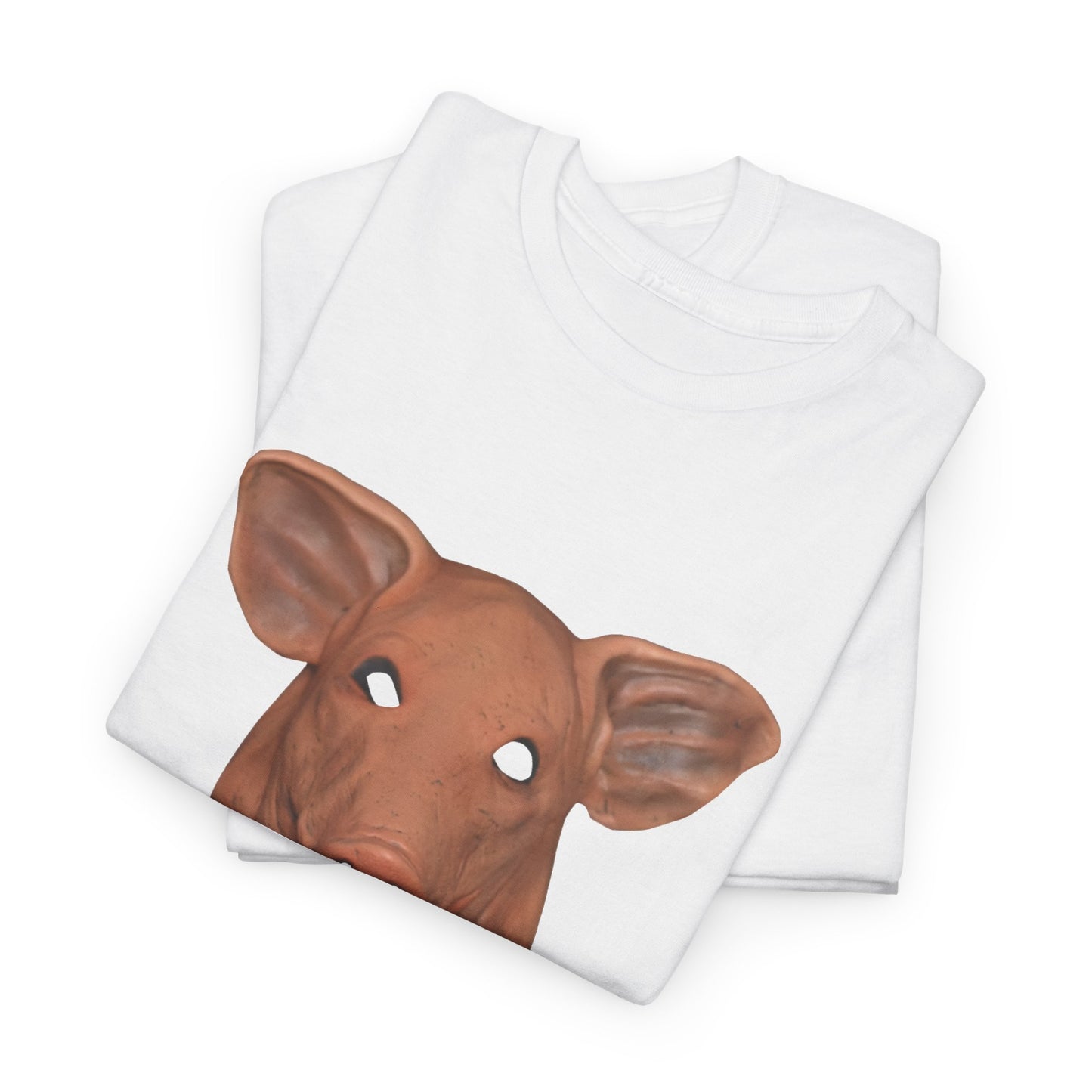 creepy pig mask tshirt