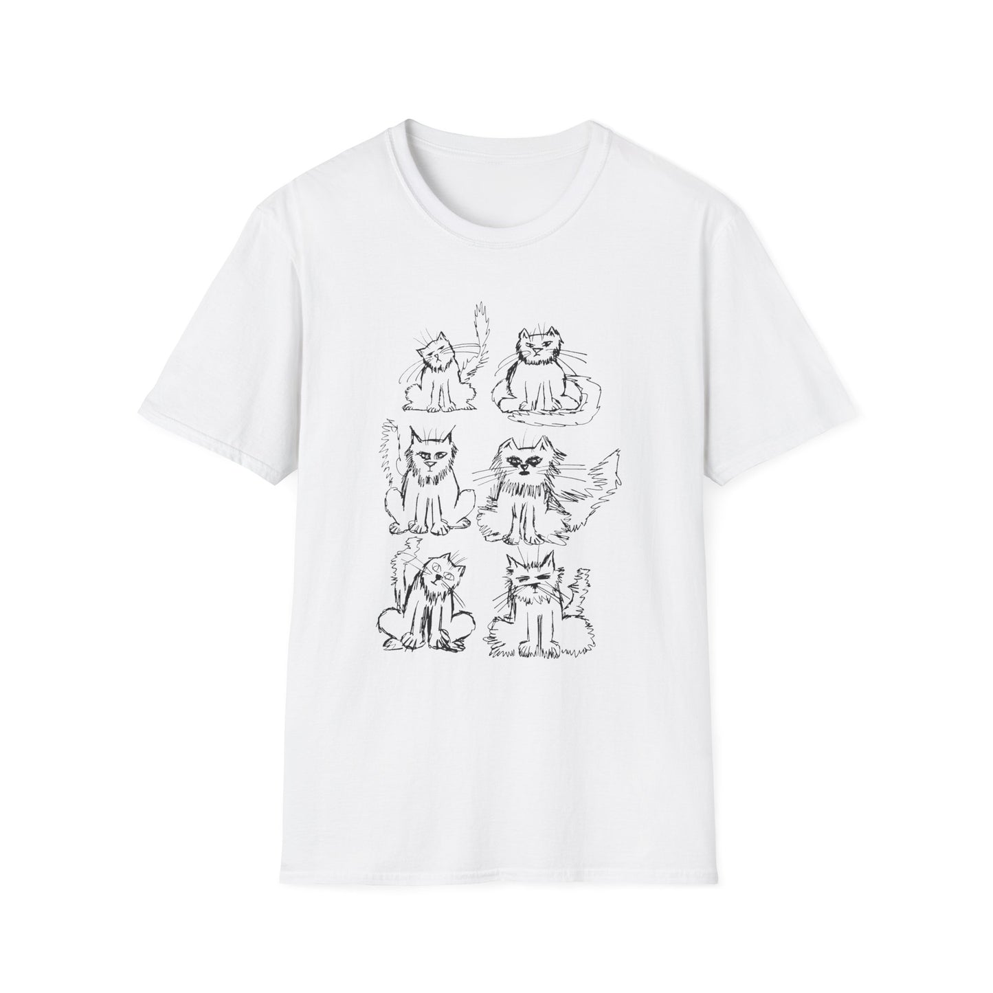 original drawing another six cats tshirt