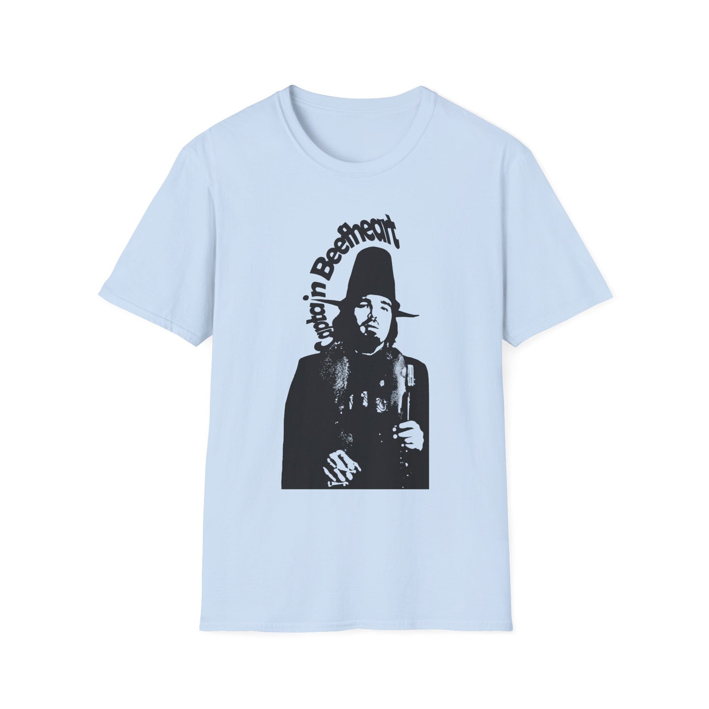 captain beefheart stencil in black tshirt