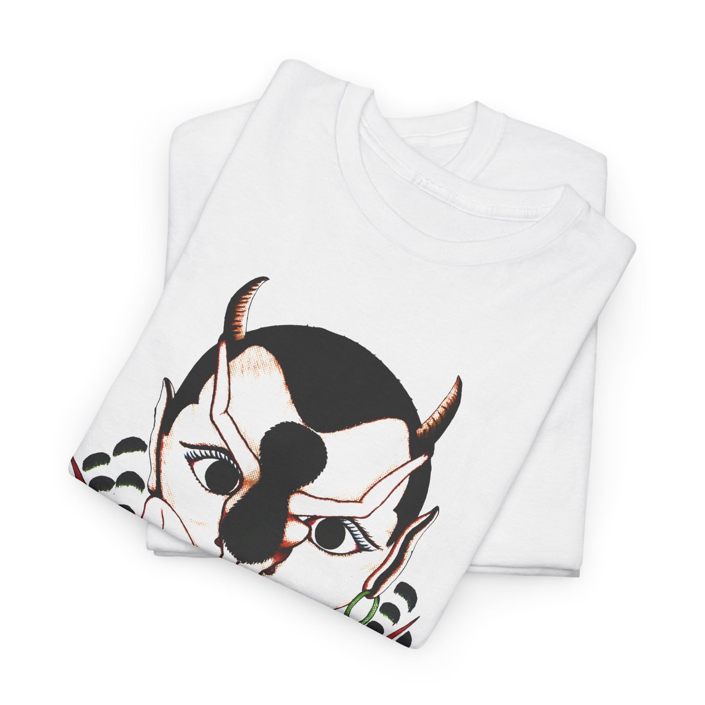 mid century untitled (devil and consort) rosie camanga illustration edit tshirt