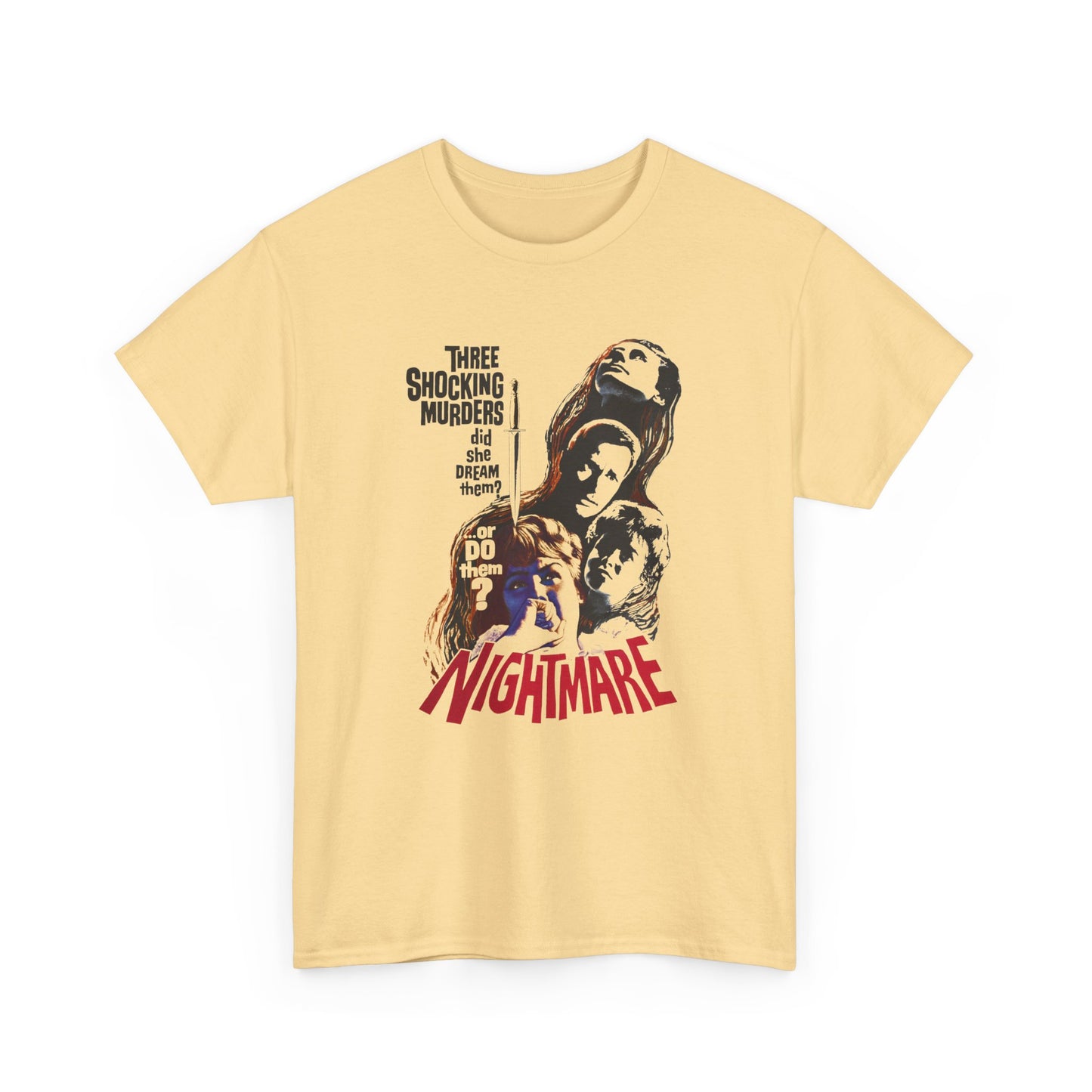 1964 hammer films psychological horror movie nightmare tshirt
