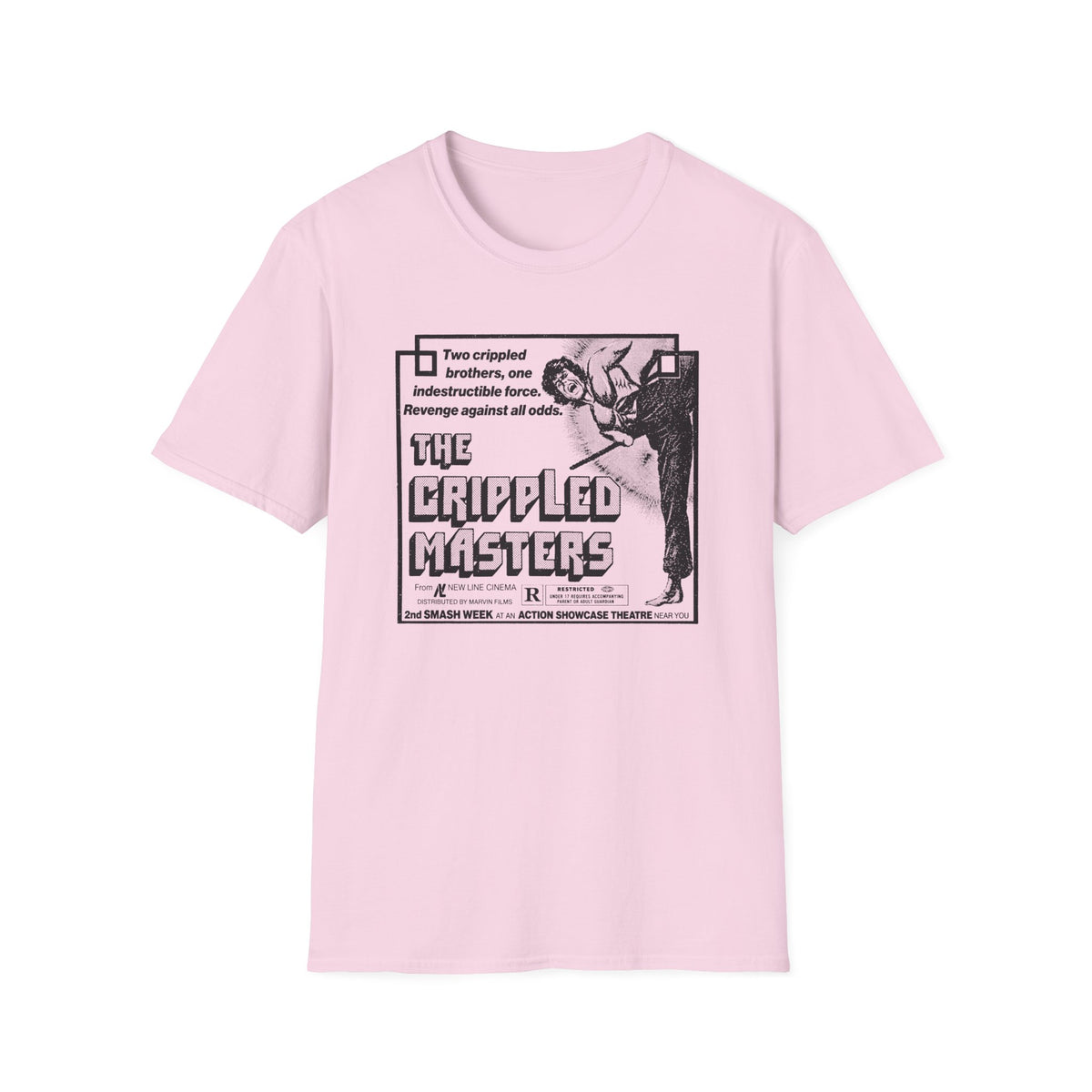 1979 hong kong martial arts film the crippled masters newspaper advertisement tshirt