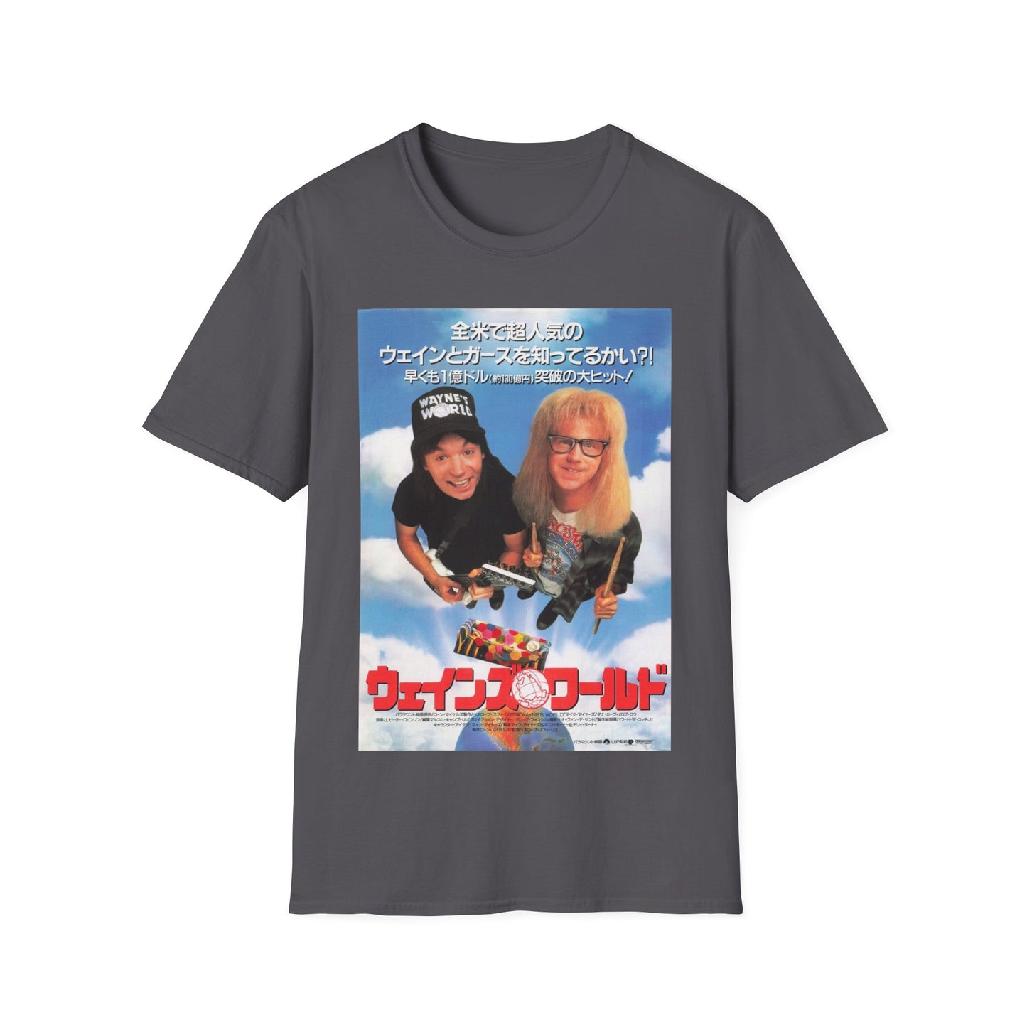 wayne's world japanese movie poster tshirt