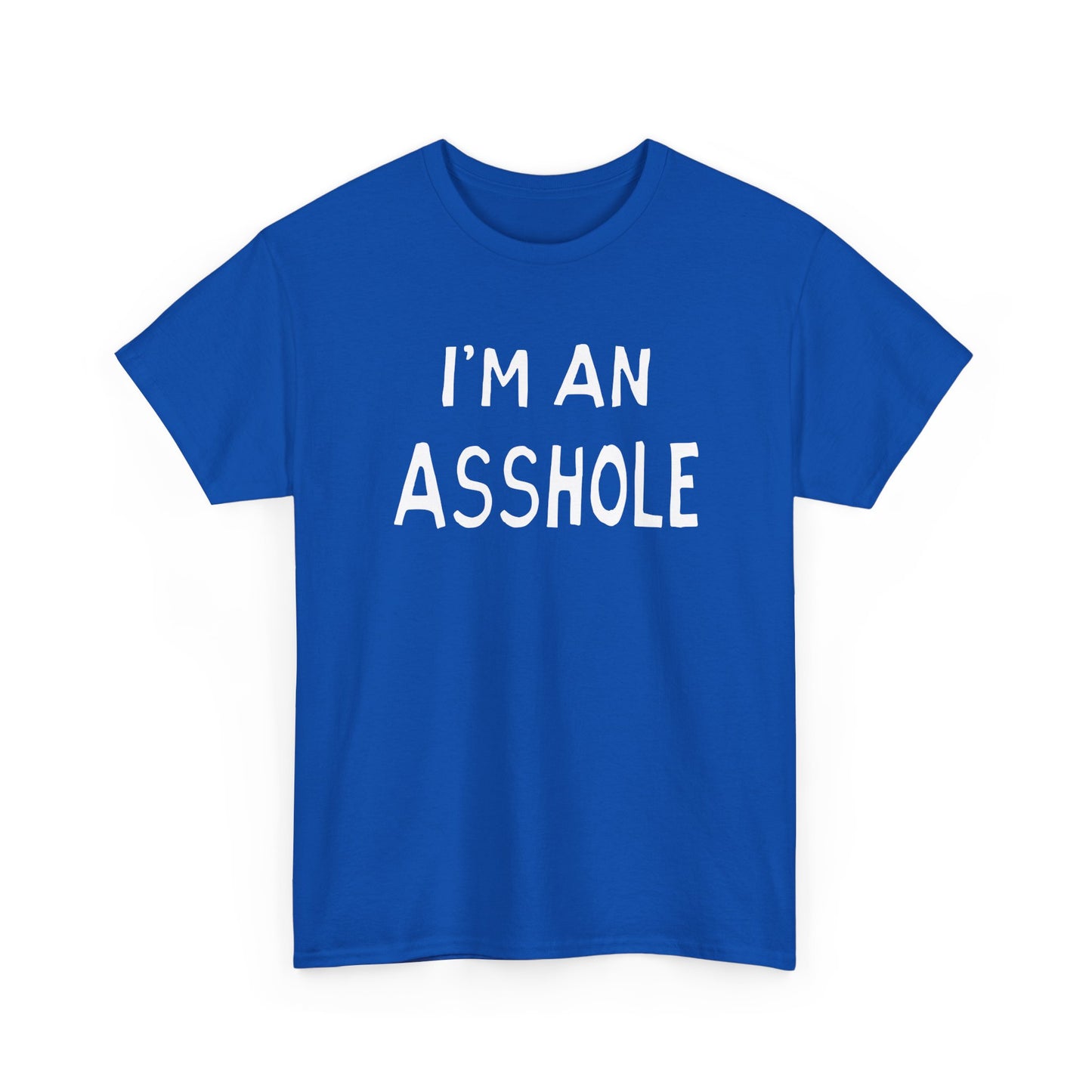 i'm an asshole hand drawn font tshirt
