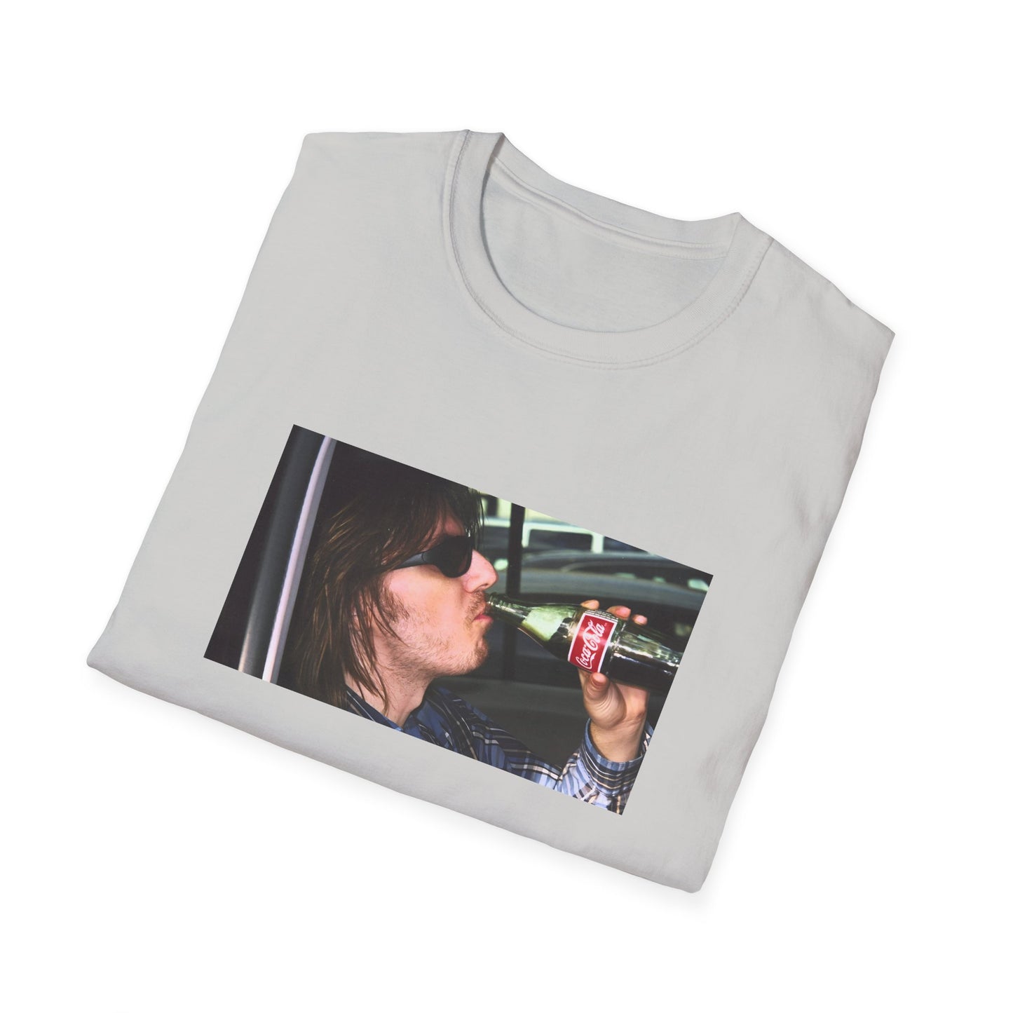 mitch hedberg drinking a soda photo tshirt