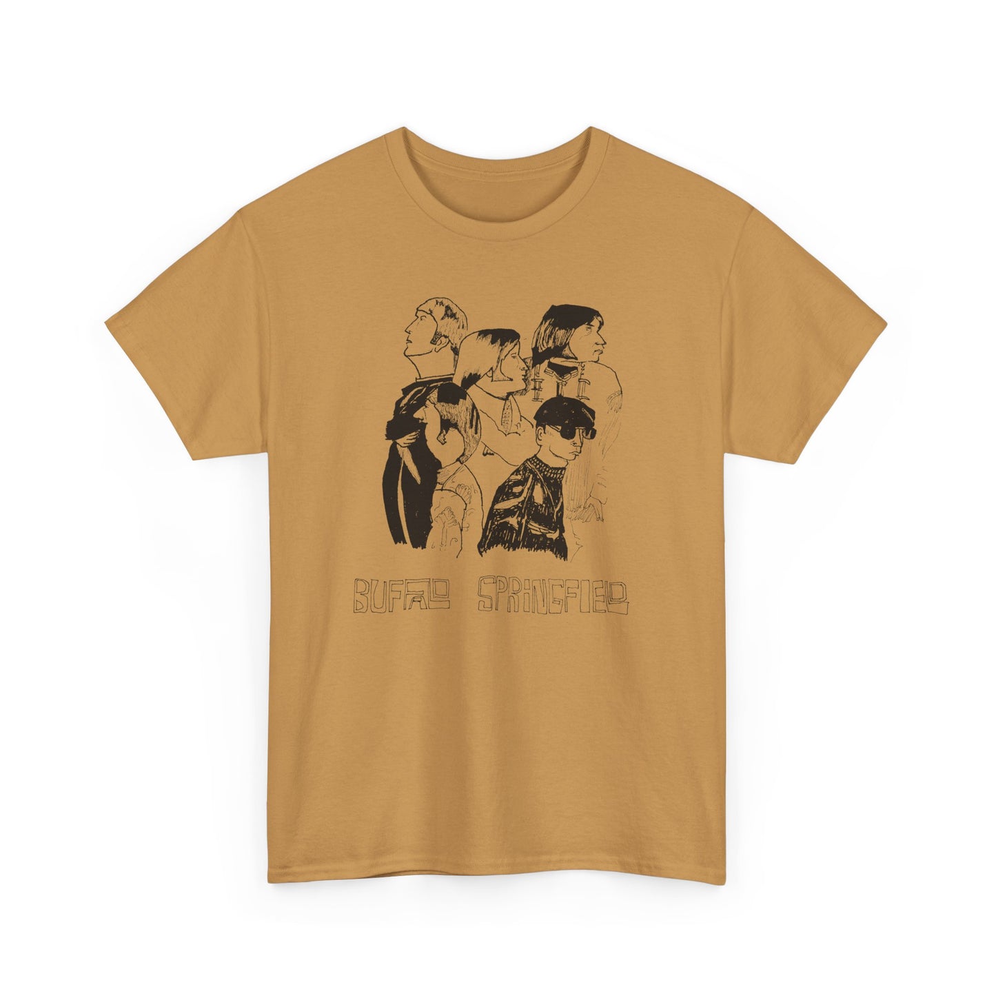original drawing buffalo springfield fan art tshirt