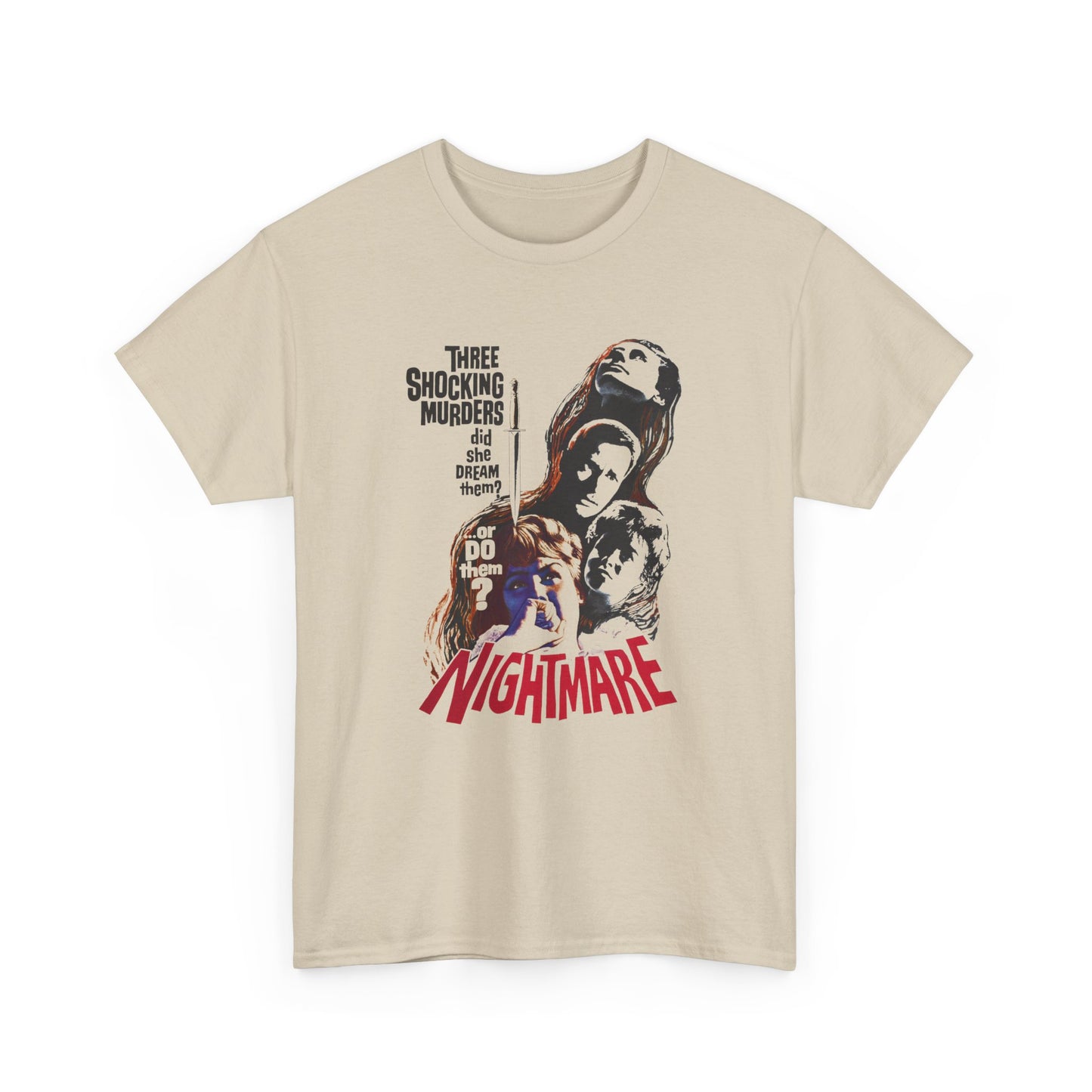 1964 hammer films psychological horror movie nightmare tshirt