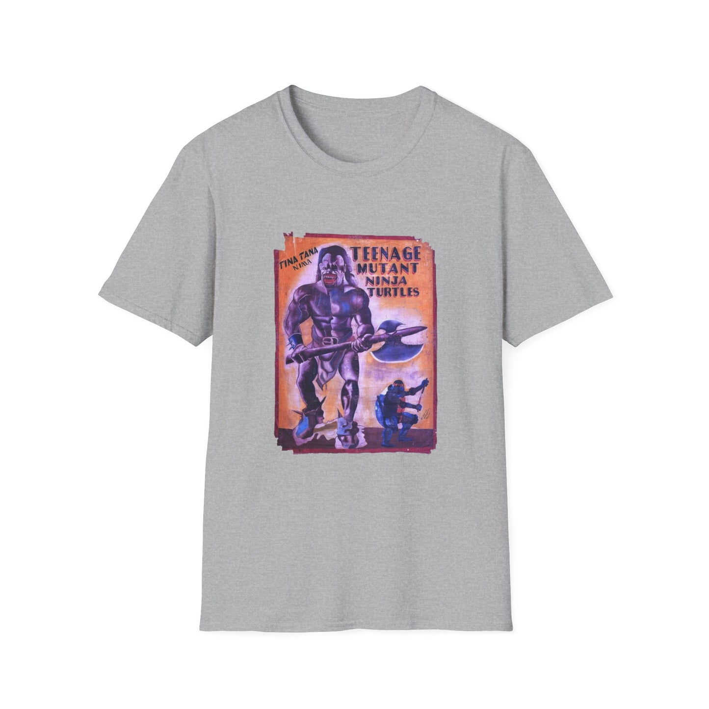 teenage mutant ninja turtles 1990 ghanaian movie poster tshirt