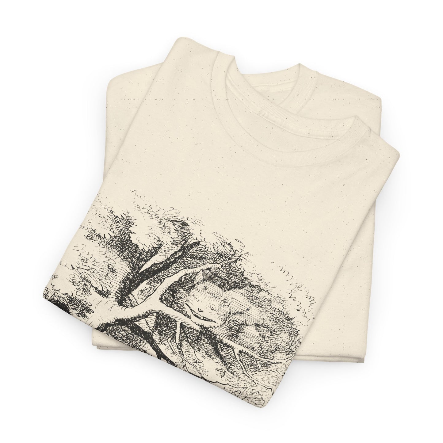 1865 alice's adventures in wonderland illustration by john tennial cheshire cat tshirt