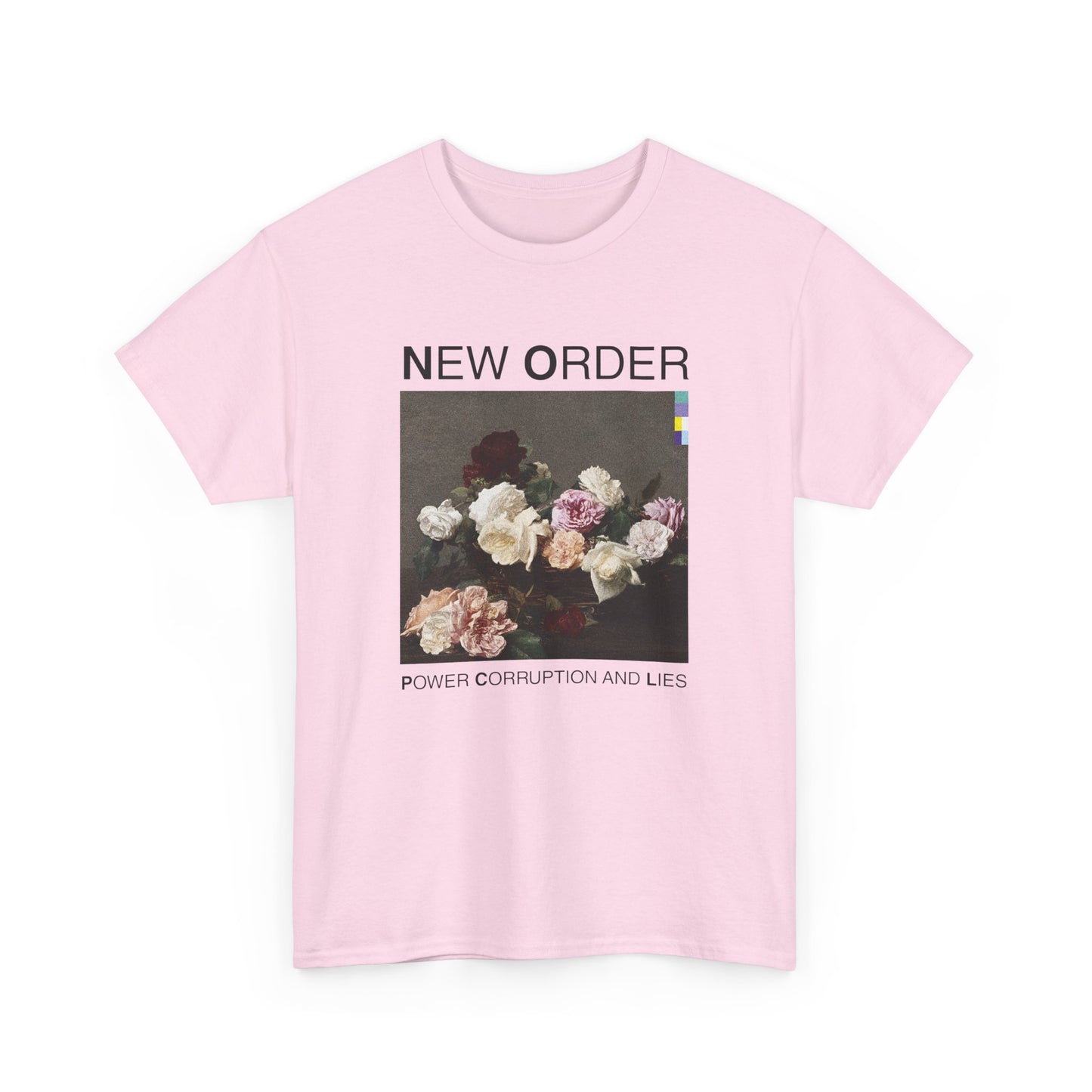 1983 new order album love, corruption & lies tshirt