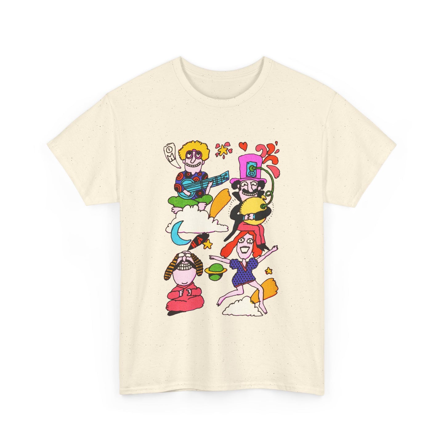 1971 psychedelic mother goose illustration reproduction tshirt