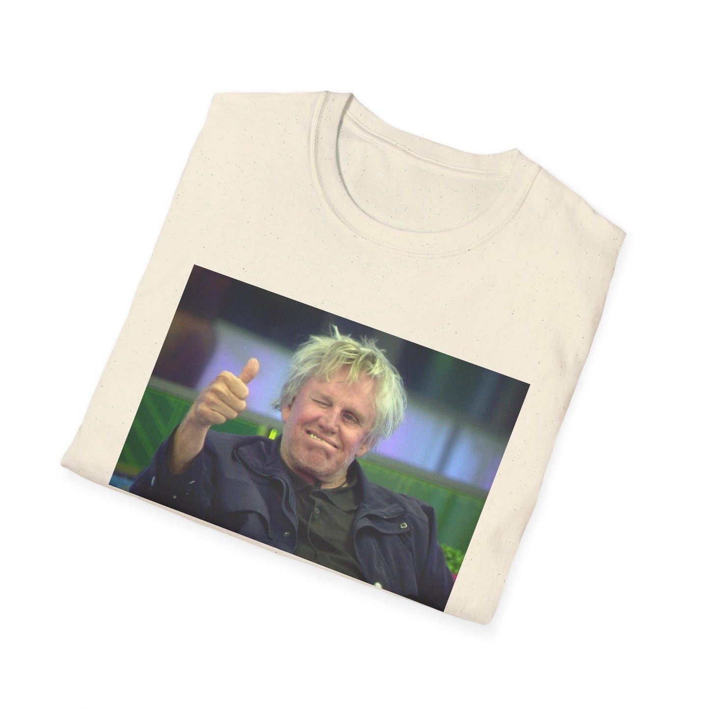 gary busey thumbs up tshirt