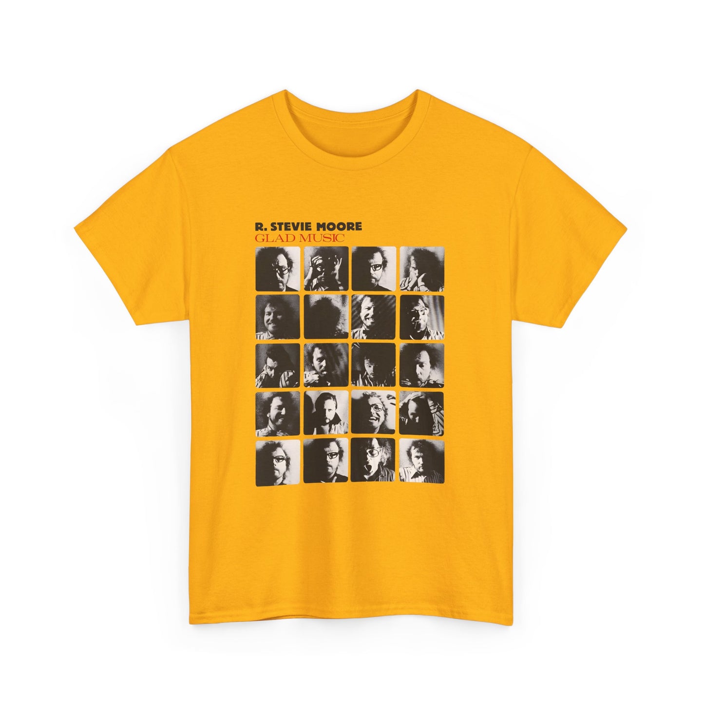 1986 glad music by r stevie moore album cover custom edit tshirt