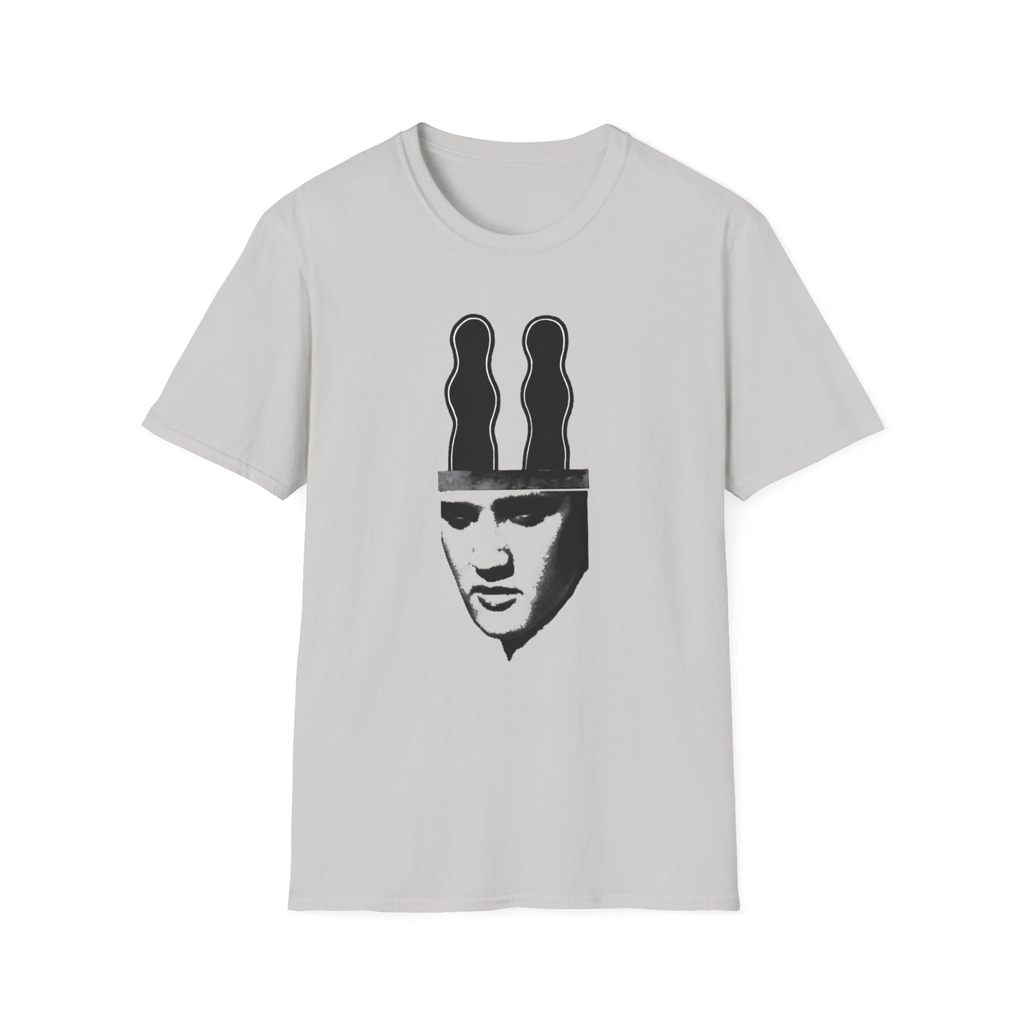 ray johnson art elvis with bunny ears tshirt