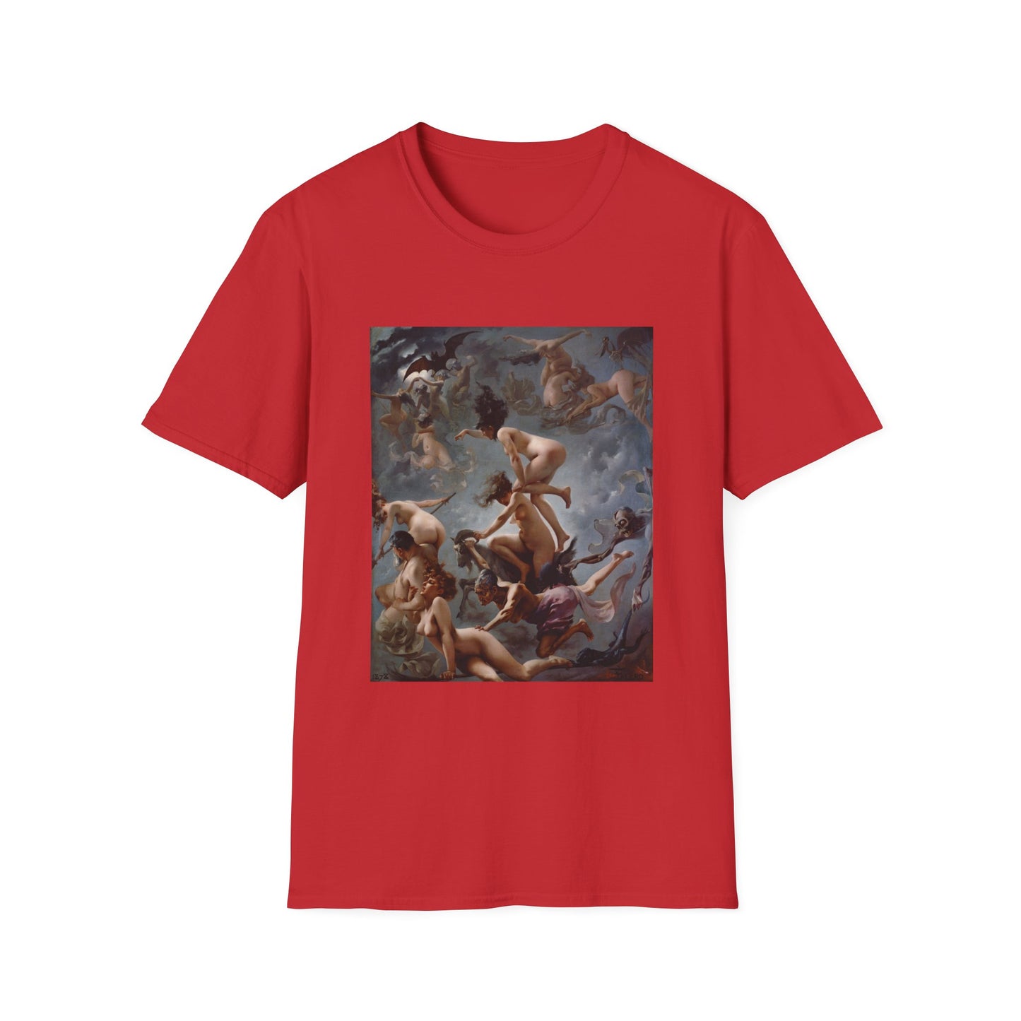 1878 painting witches going to their sabbath by luis ricardo falero tshirt