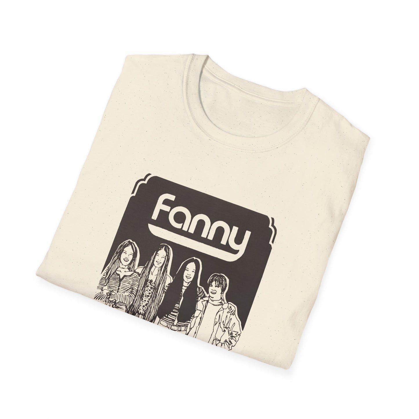 1970s rock n roll band fanny show poster tshirt