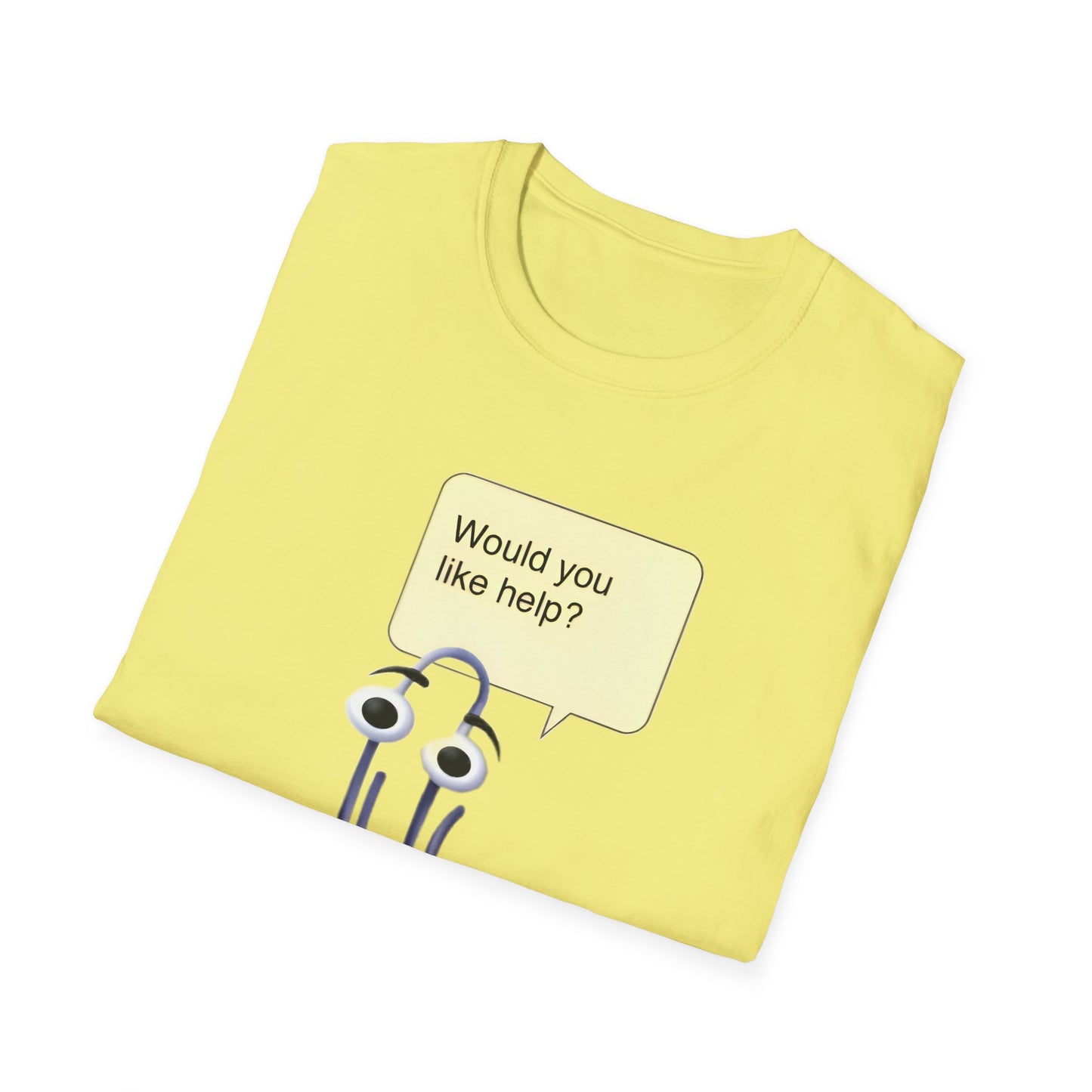 clippy tshirt would you like help? tshirt