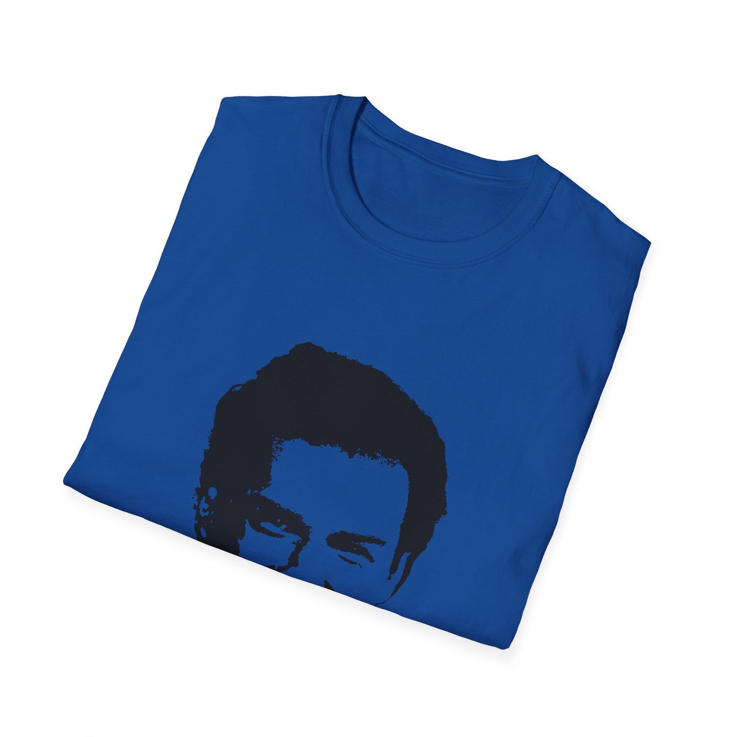 norm macdonald black stencil face tshirt