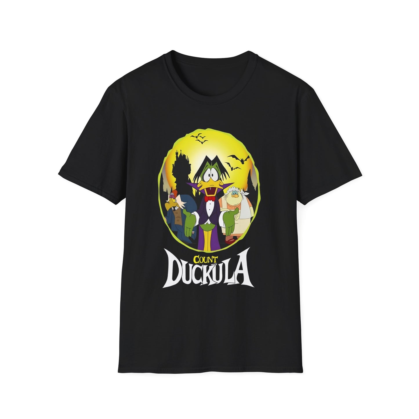 1980s cartoon "count duckula" the vegetarian vampire tshirt