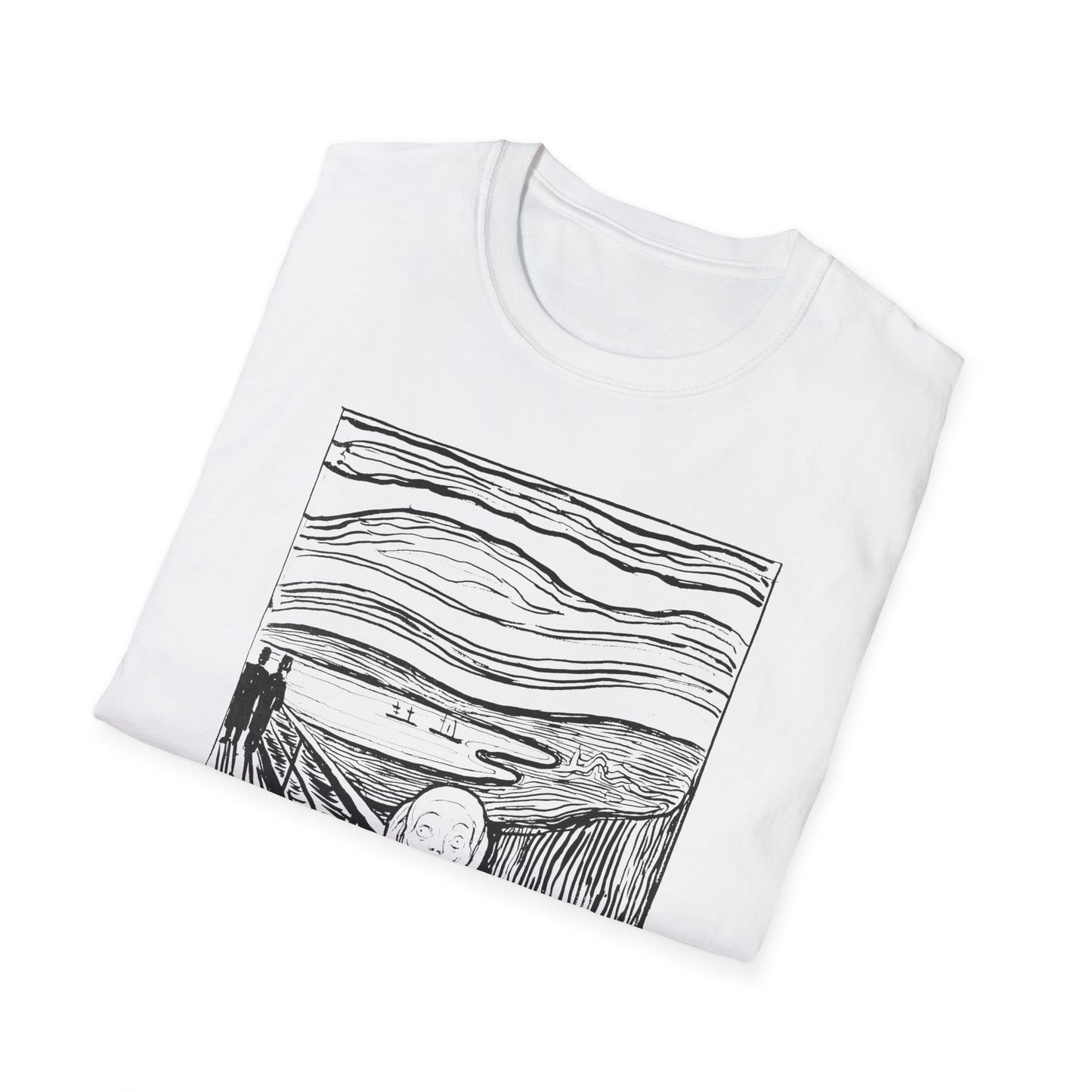 1895 lithography print of the scream by edvard munch tshirt