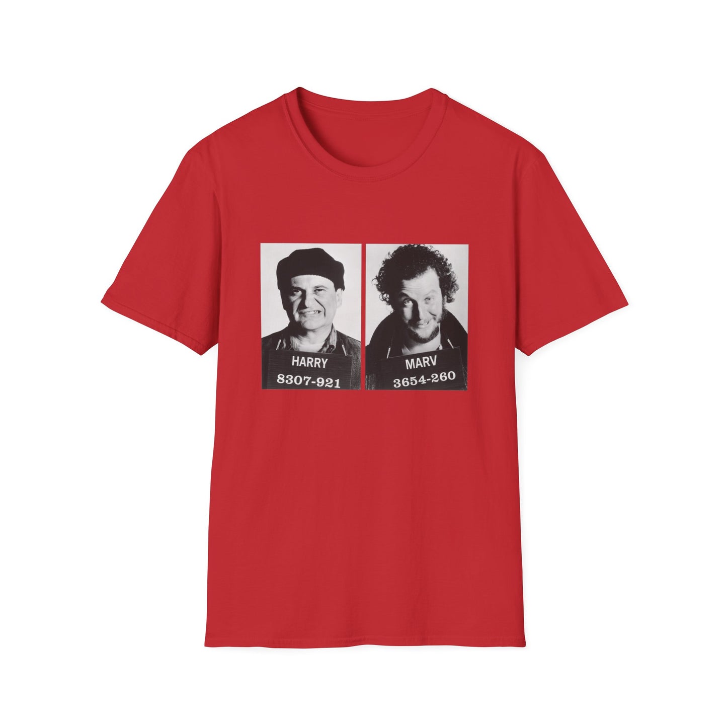 harry and marv mugshot christmas tshirt